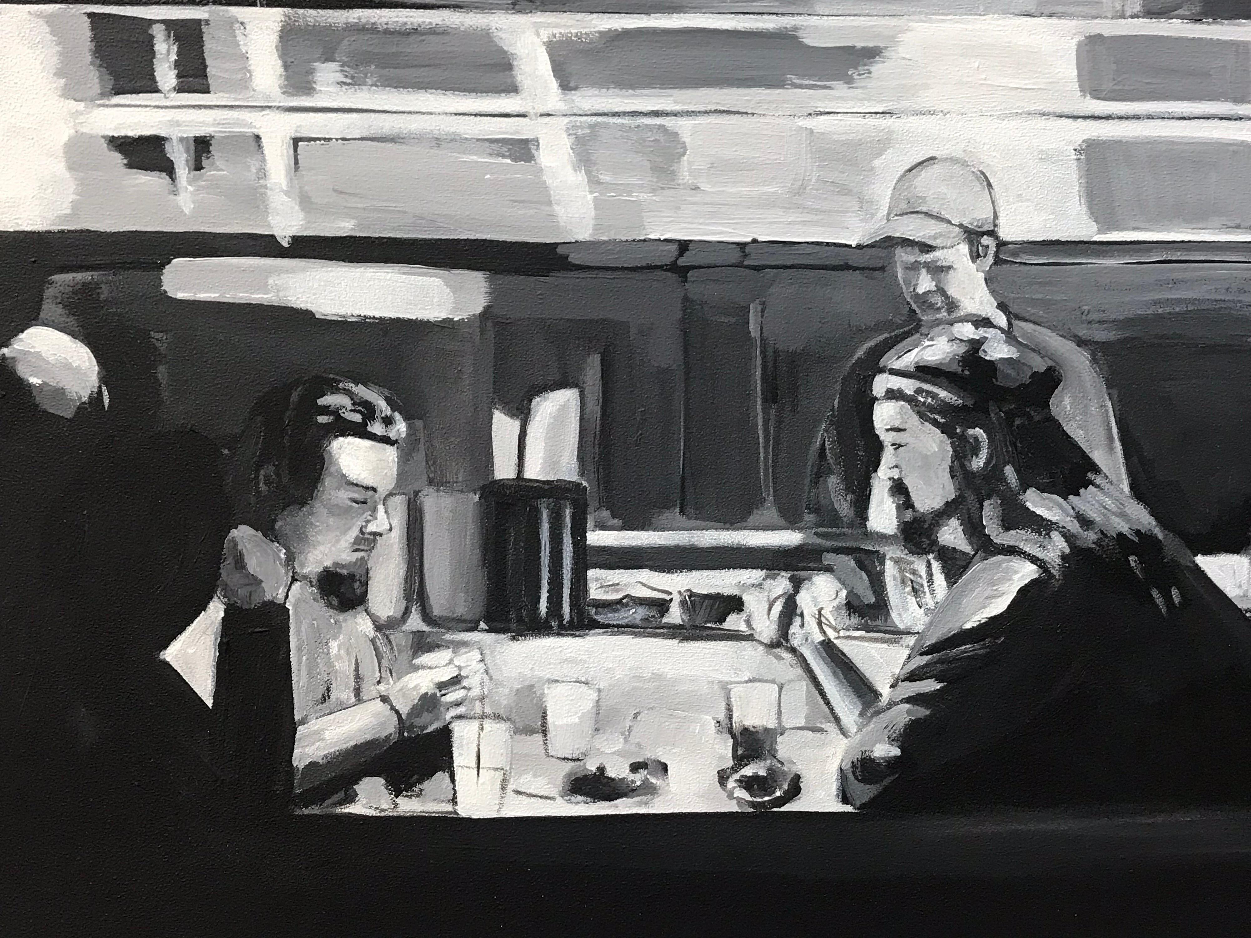 American Diner Americana Series USA by Leading British Urban Landscape Artist. Angela Wakefield has twice been on the front cover of ‘Art of England’ and featured in ARTnews, attracting international attention and critical acclaim with her urban