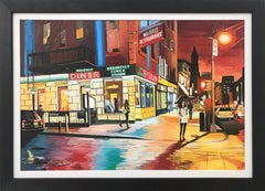 American Diner Greenwich Village 6th Avenue New York City NYC by British Artist