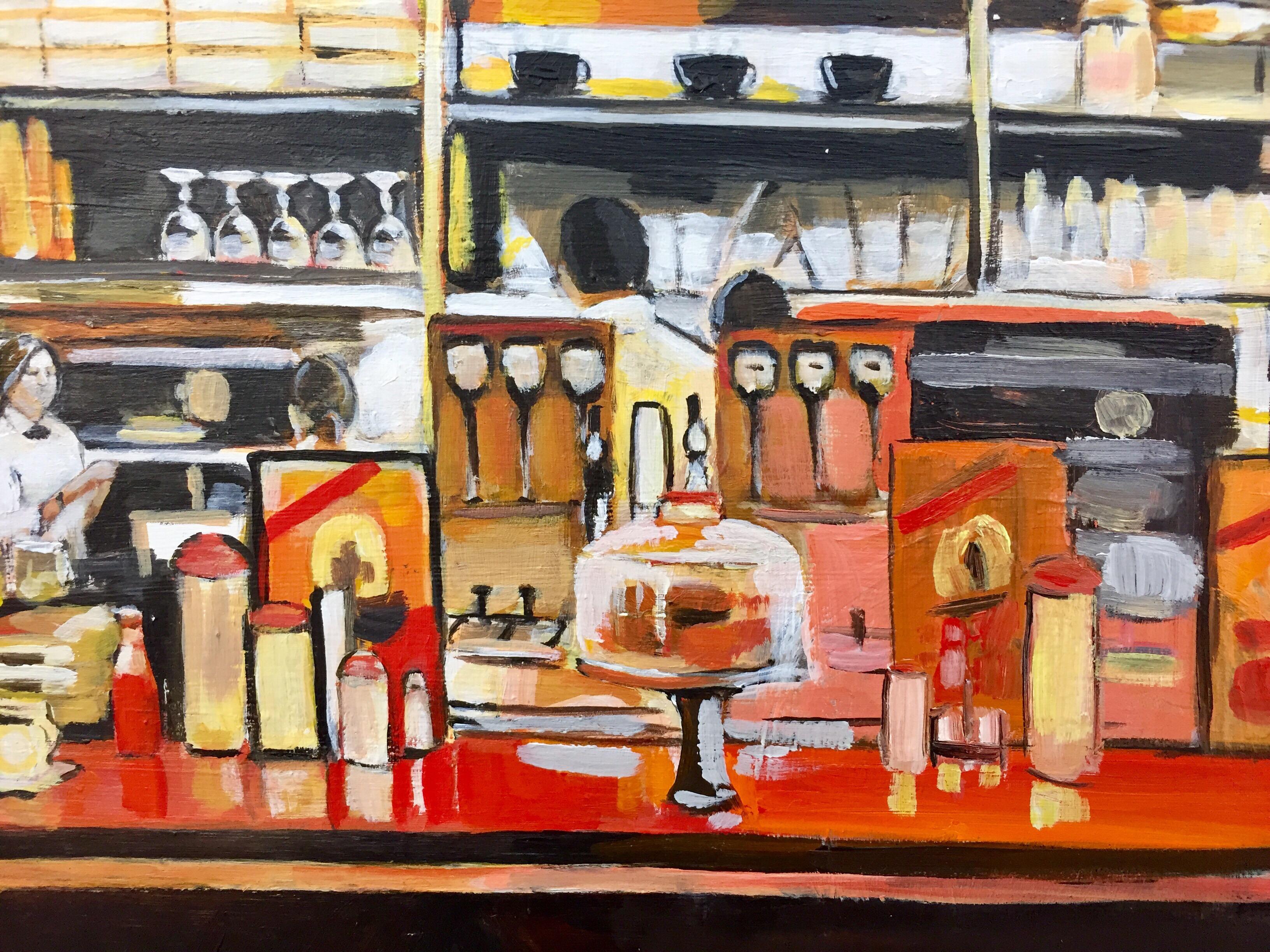 American Diner Painting by Leading British Urban Landscape Artist, Angela Wakefield. Paintings of American Diners, Food Courts, Truck Stops, Gas Stations, Still Life and all aspects of “Americana”.

The character of New York’s skyline and large