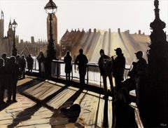 Band on the Bridge - Part of London Collection by Contemporary British Artist