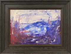 Abstrakt-expressionistisches Gemälde des zeitgenössischen britischen Künstlers Blue Mountain