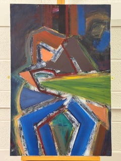 Abstract Musician in Practice Room Peinture originale de l'artiste contemporain