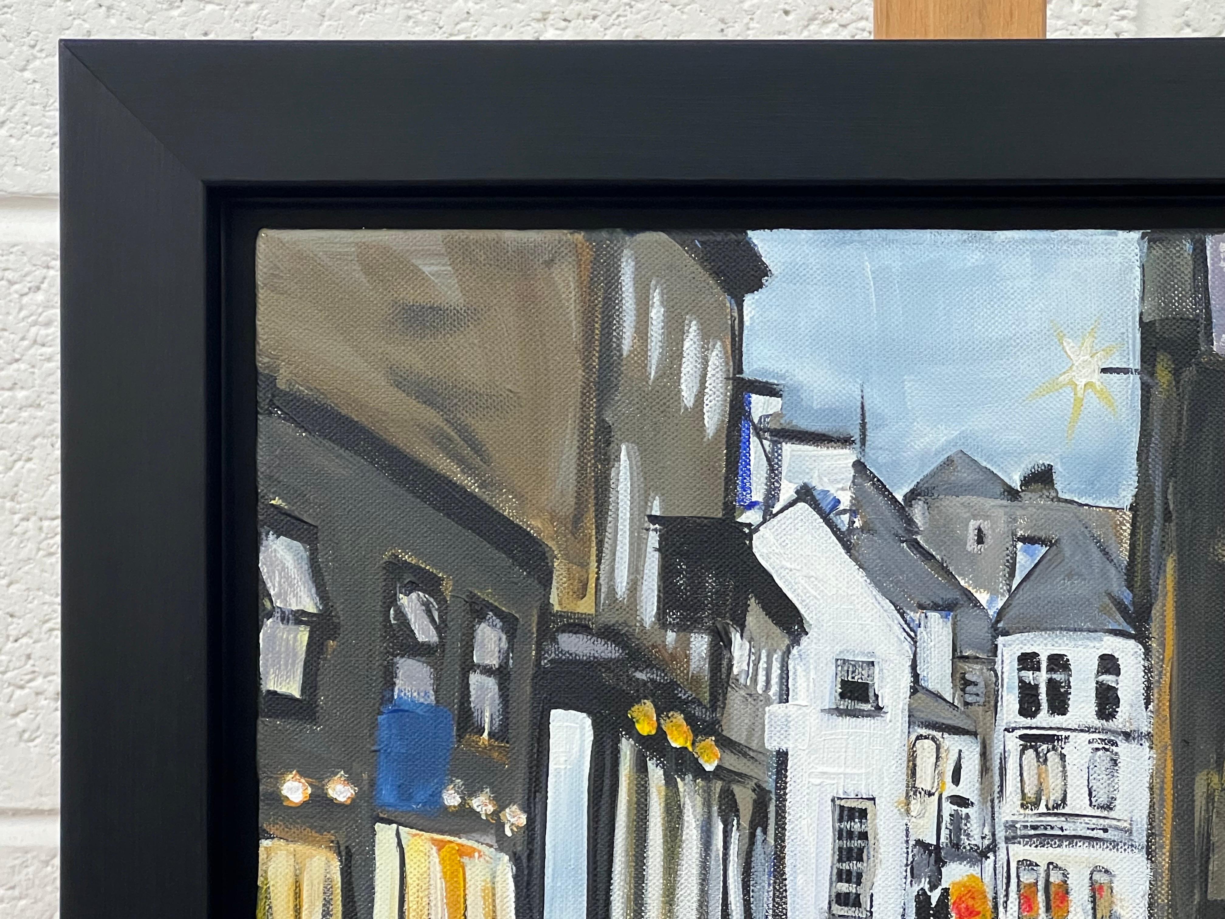 Busy Street in Ambleside in the Lake District England by British Artist For Sale 3