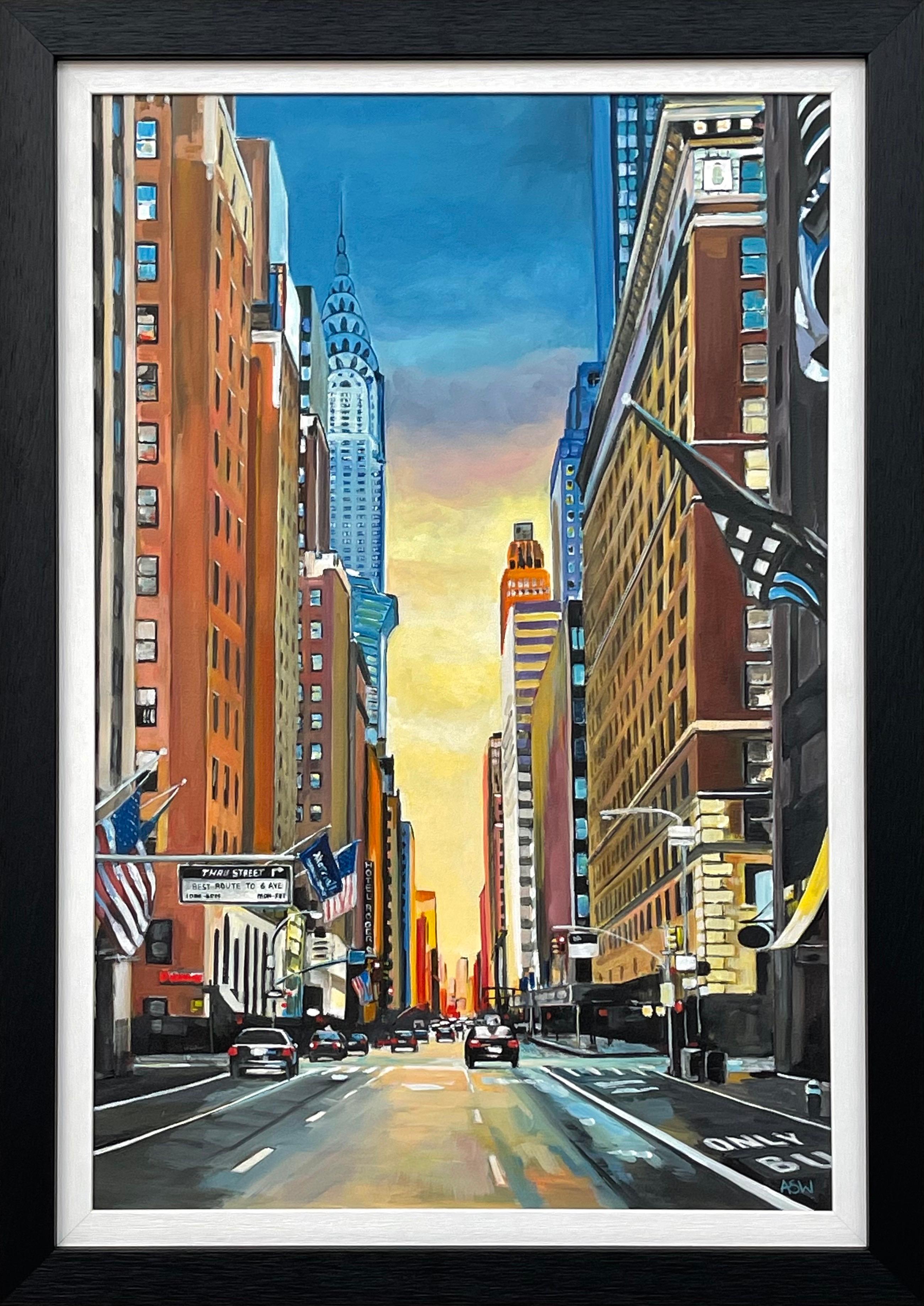 Chrysler Building 42nd Street New York City des zeitgenössischen britischen Künstlers