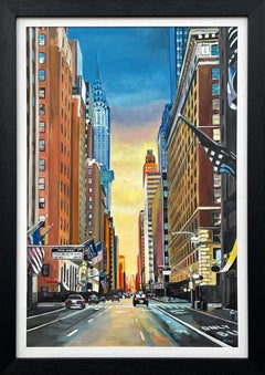 Chrysler Building 42nd Street New York City by Contemporary British Artist