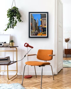 Chrysler Building Taxi Fifth Avenue New York City by Contemporary British Artist