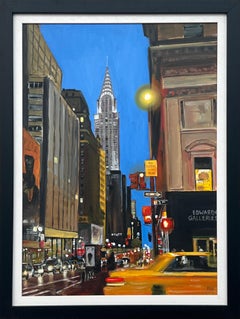 Chrysler Building Taxi Fifth Avenue New York City di un artista britannico contemporaneo