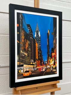Chrysler Building Traffic in New York City by Contemporary British Artist