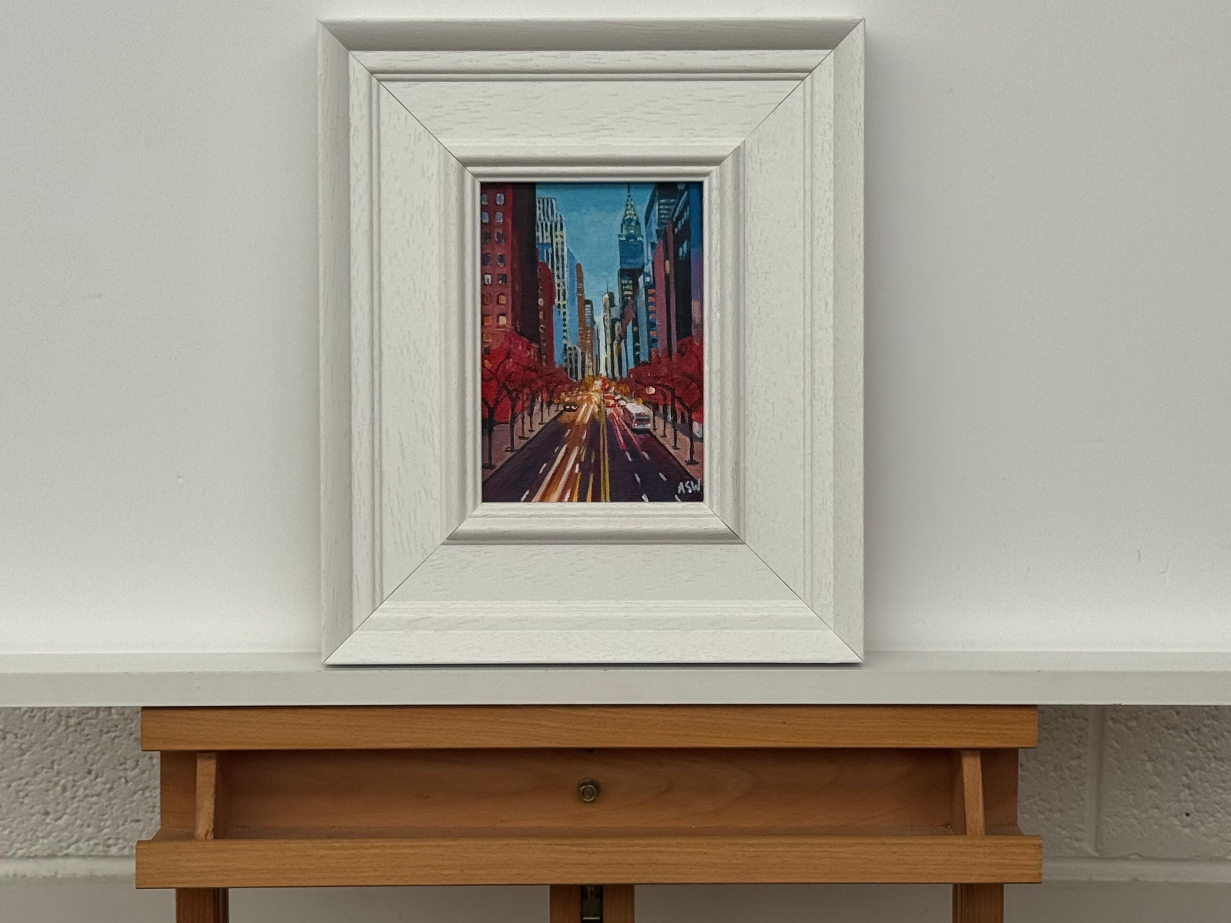 Chrysler View New York City Miniature Urban Landscape Art by Contemporary Artist (en anglais) en vente 5