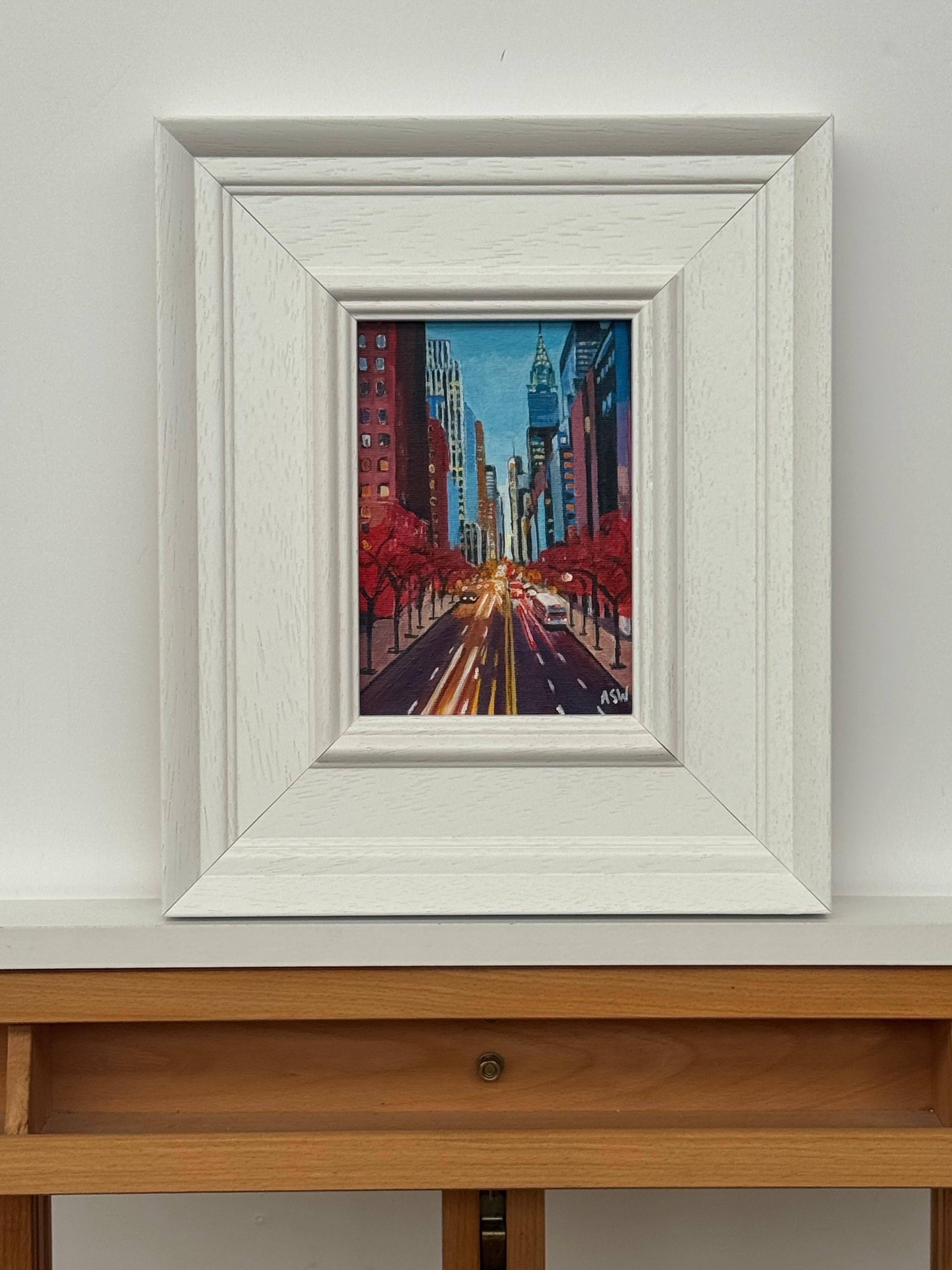 Chrysler View New York City Miniature Urban Landscape Art by Contemporary Artist (en anglais) en vente 3