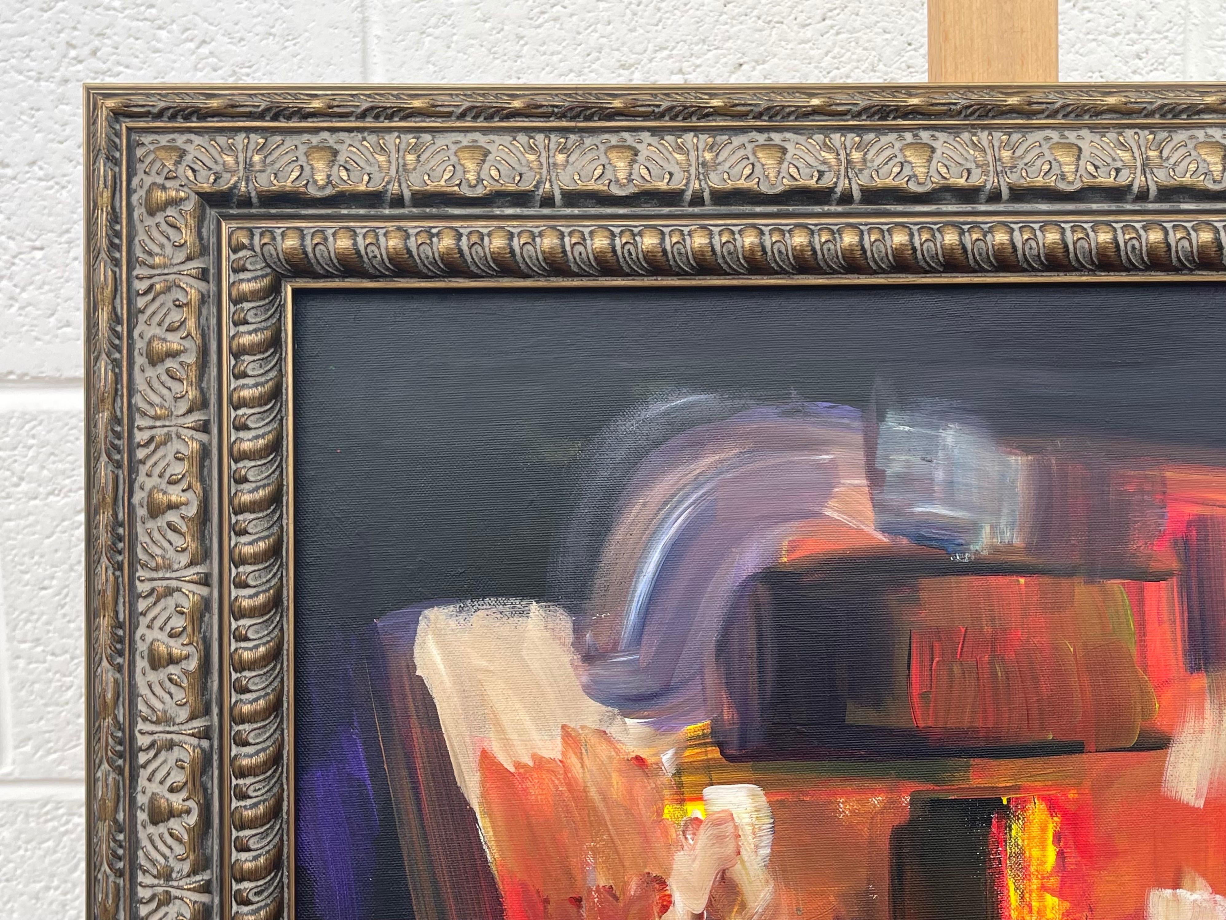 Abstrakt-expressionistisches Gemälde „Stadtantrieb“ des führenden britischen Stadtgründers im Angebot 4
