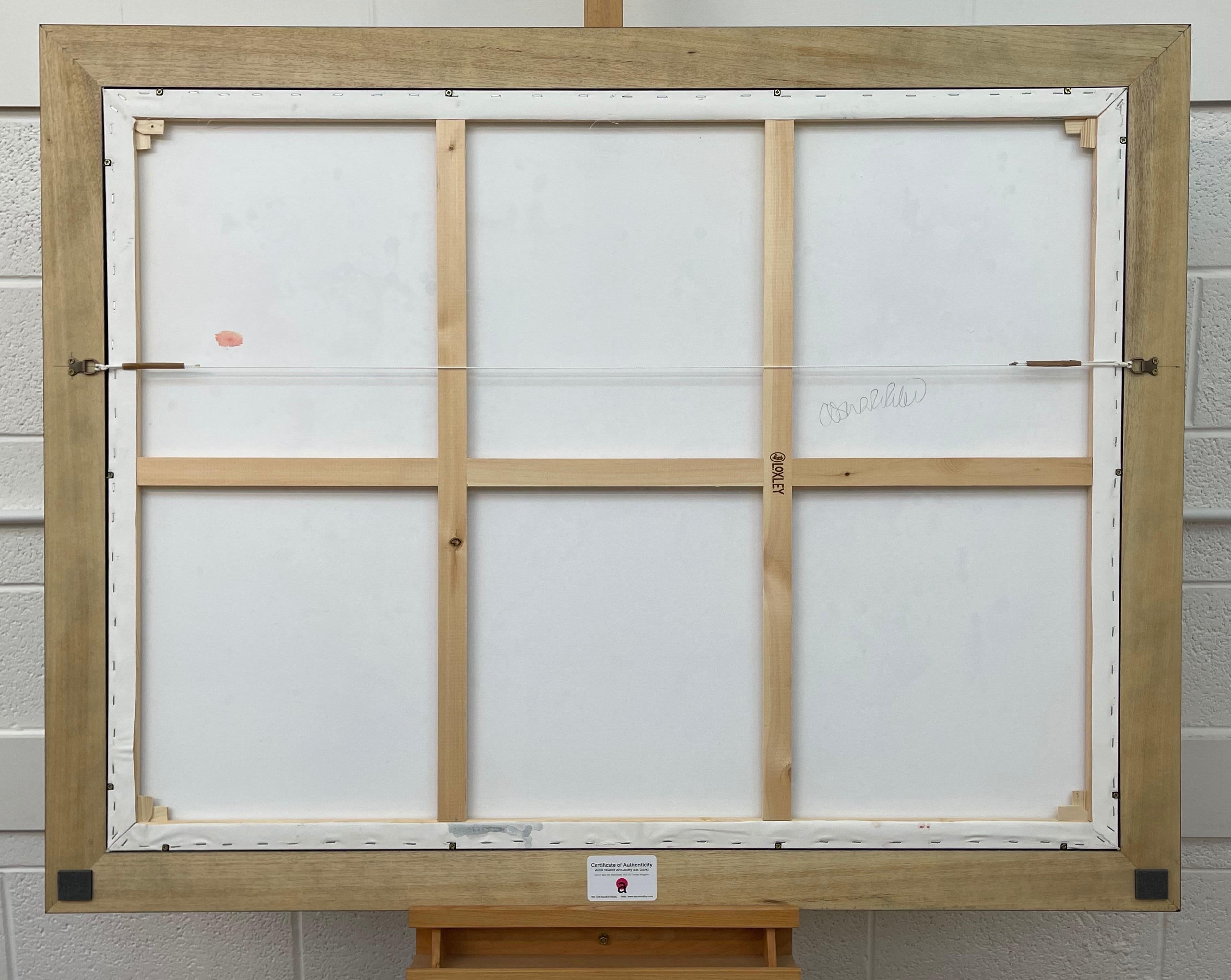 Grande opera d'arte astratta colorata su sfondo bianco di un artista britannico contemporaneo in vendita 14