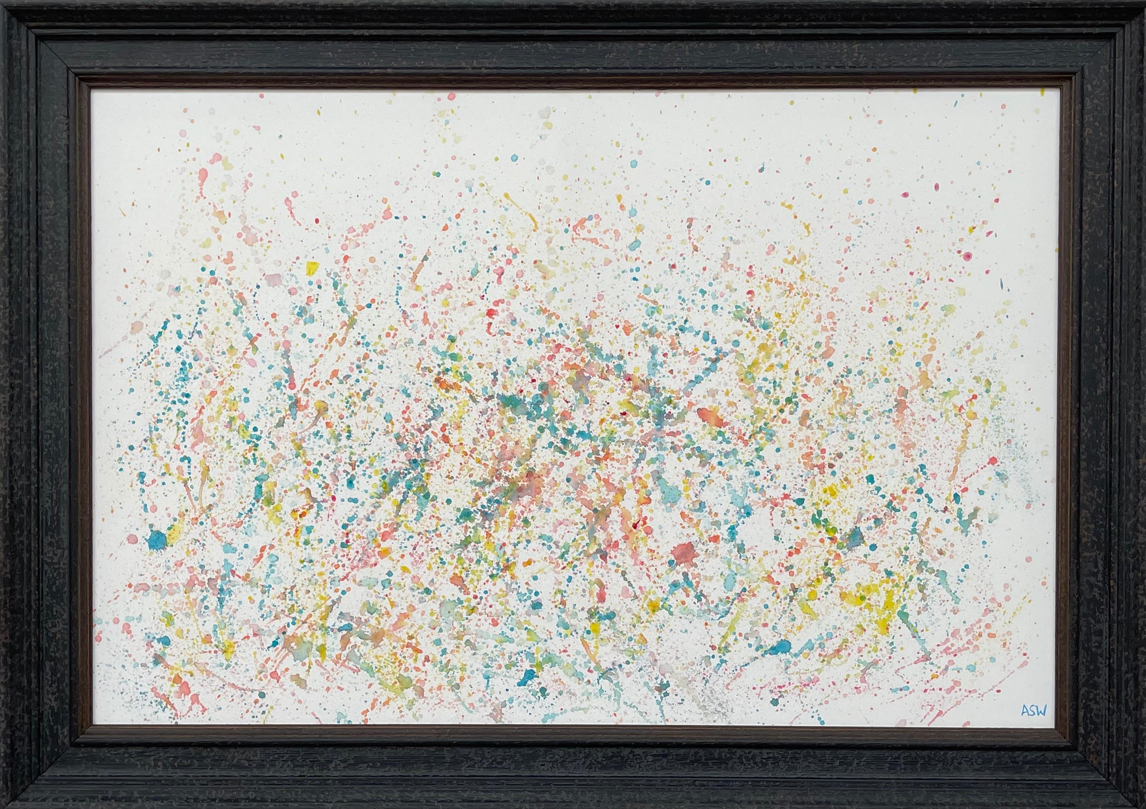 Framed Abstract Drawings and Watercolors