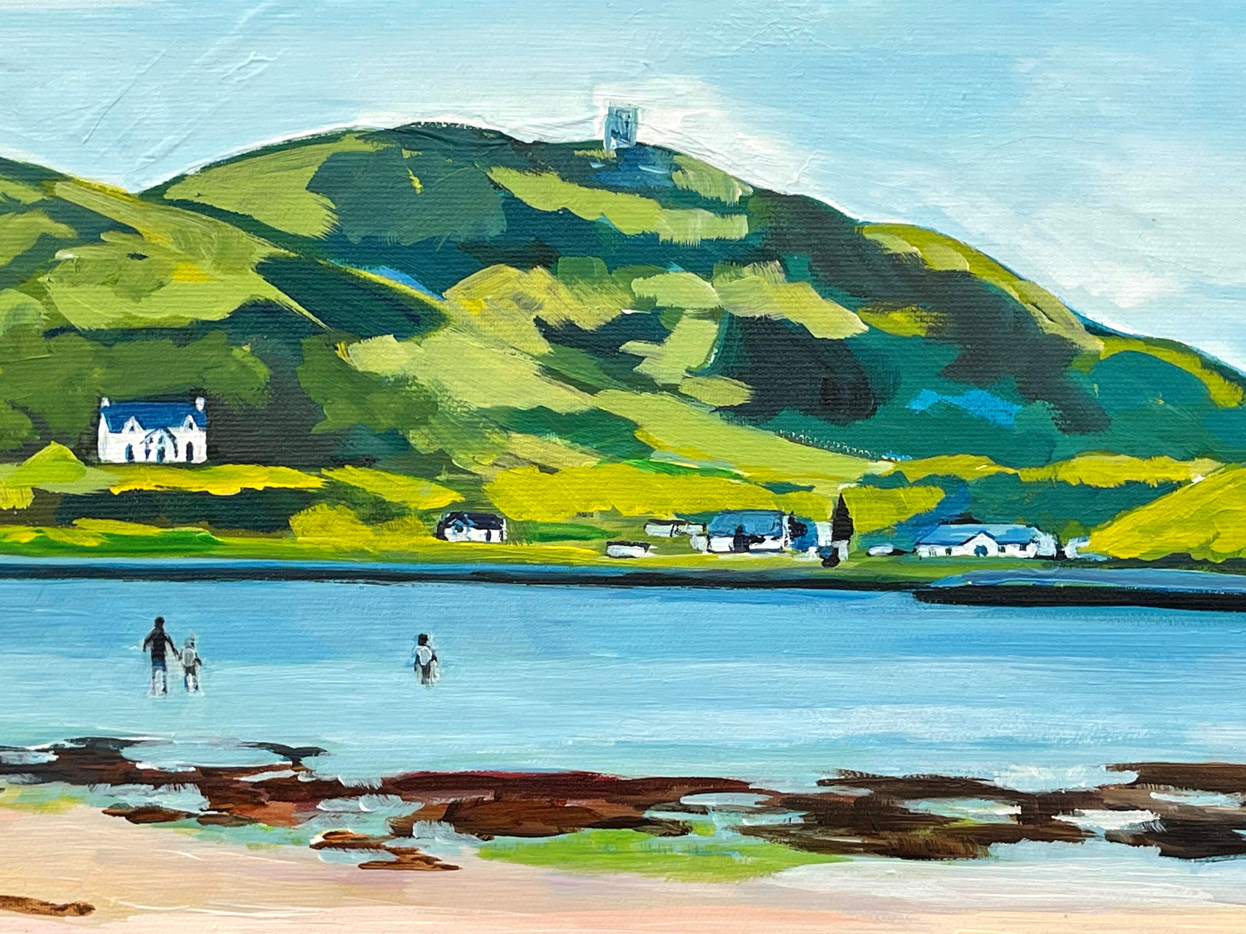 White Sandy Beach near Isle of Skye in Scottish Highlands by Contemporary Artist For Sale 3