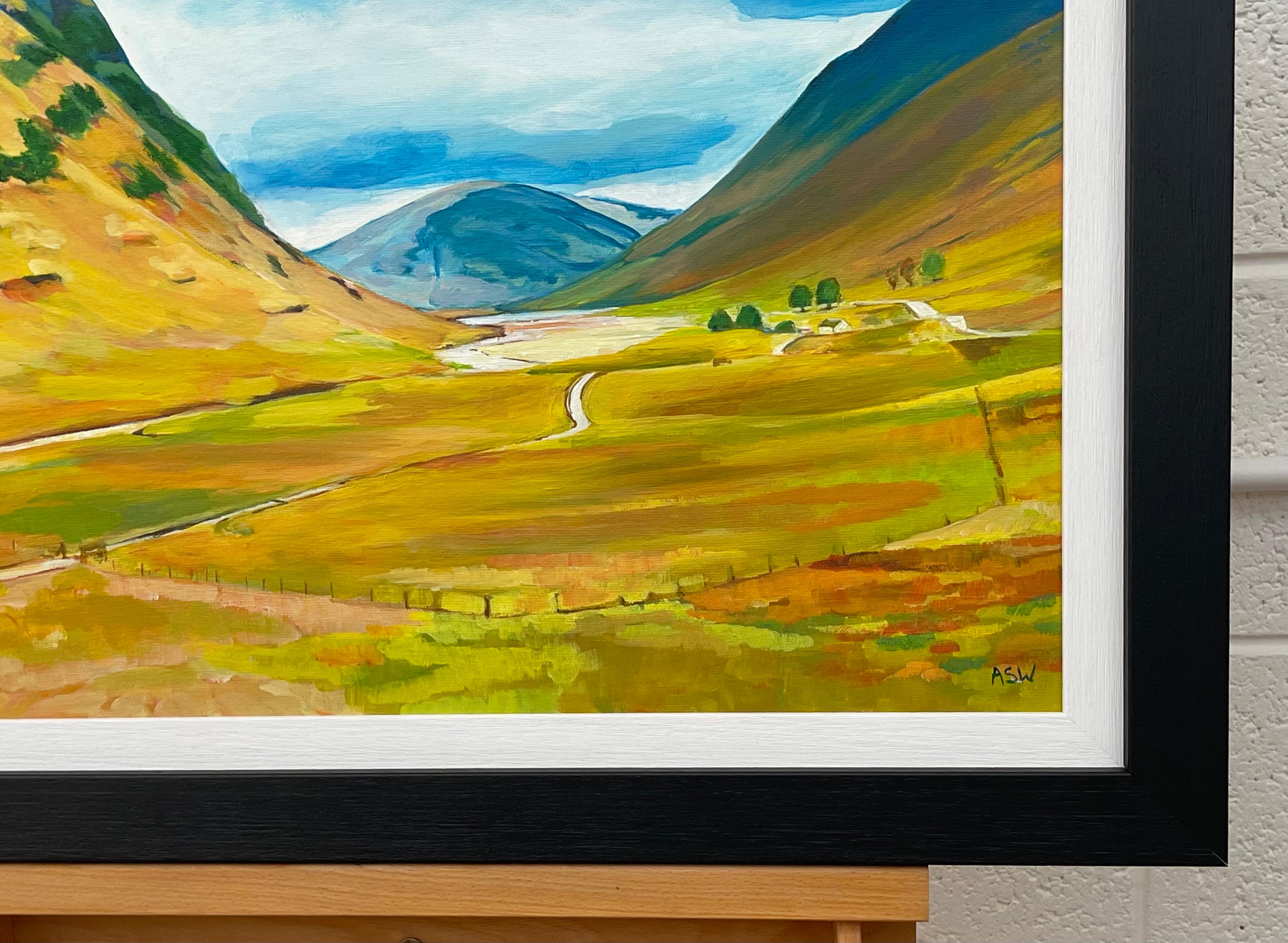 Colourful Abstract Landscape Painting of Scottish Highlands Contemporary Artist For Sale 4