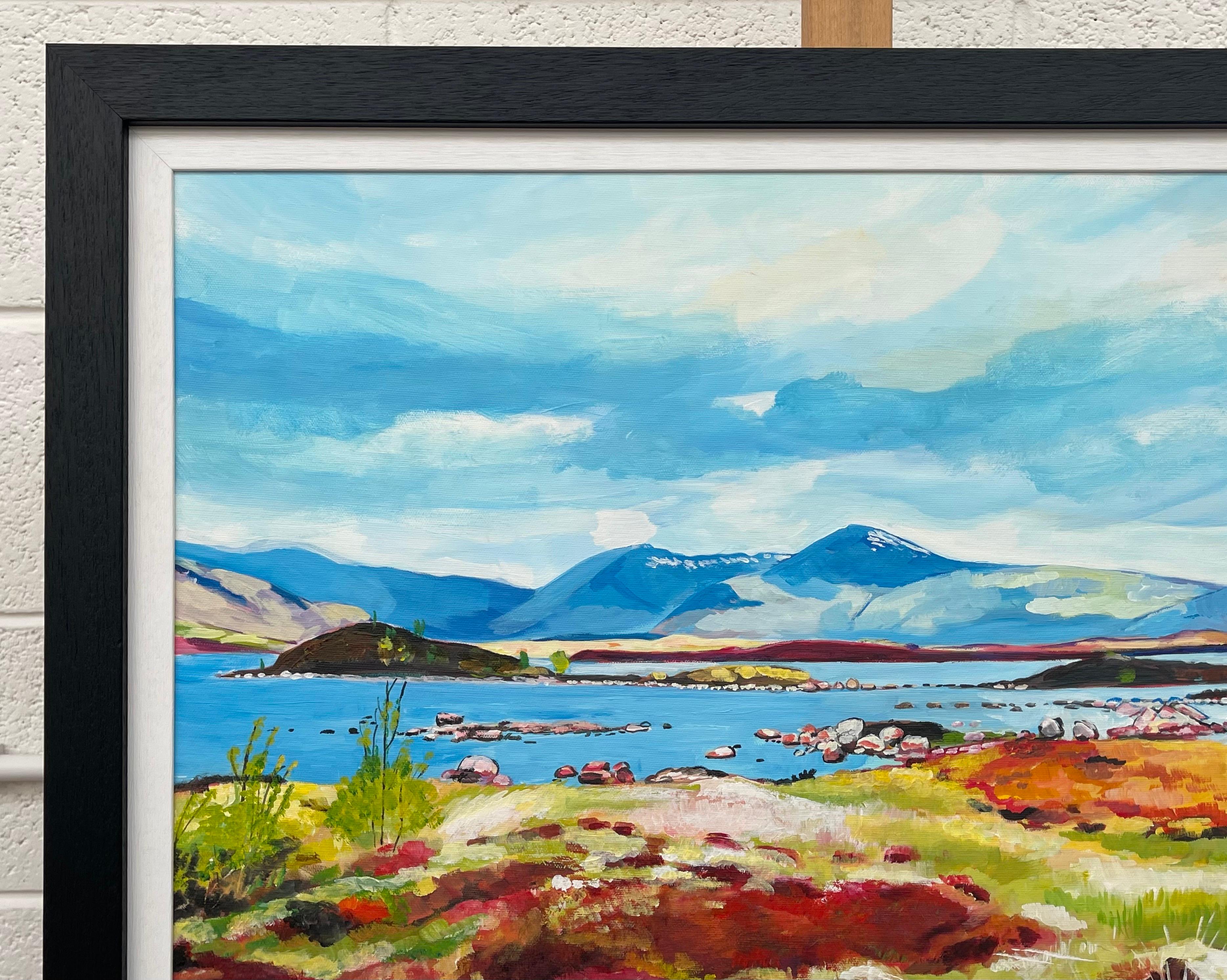 Colourful Abstract Landscape Painting of Scottish Highlands Contemporary Artist For Sale 9