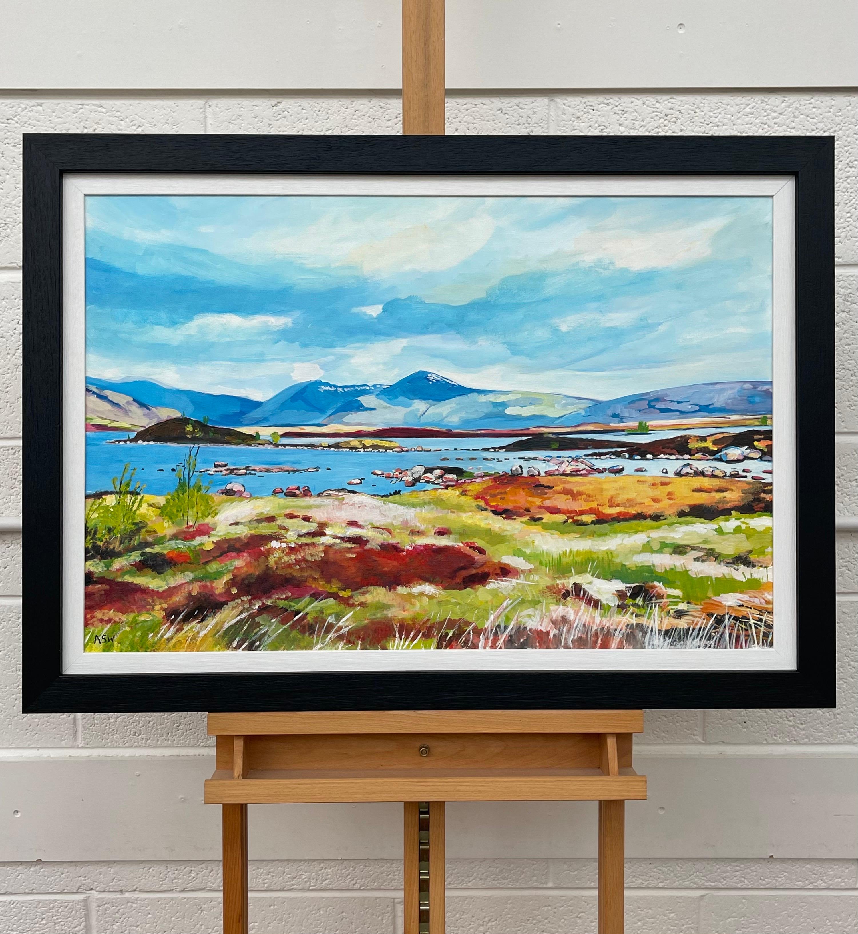 Colourful Abstract Landscape Painting of the Scottish Highlands by Leading Contemporary British Artist, Angela Wakefield 

Art measures 30 x 20 inches 
Frame measure 35 x 25 inches 

Angela Wakefield has twice been on the front cover of ‘Art of