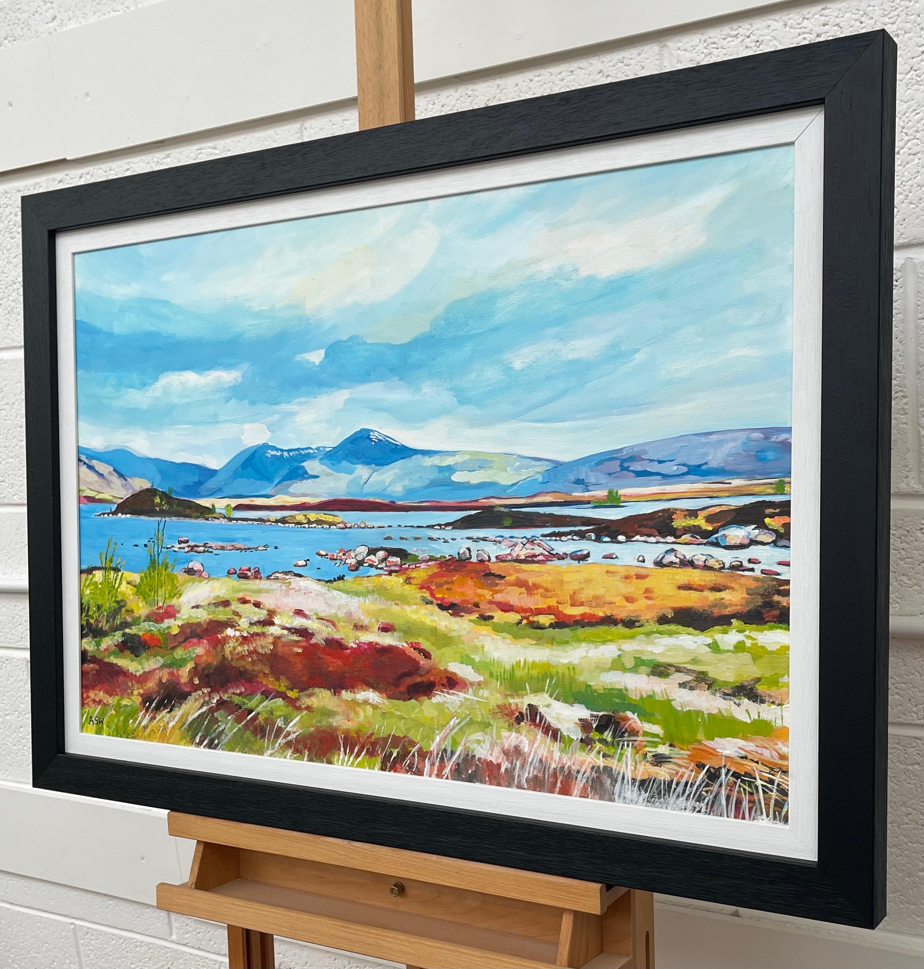 Colourful Abstract Landscape Painting of Scottish Highlands Contemporary Artist For Sale 1