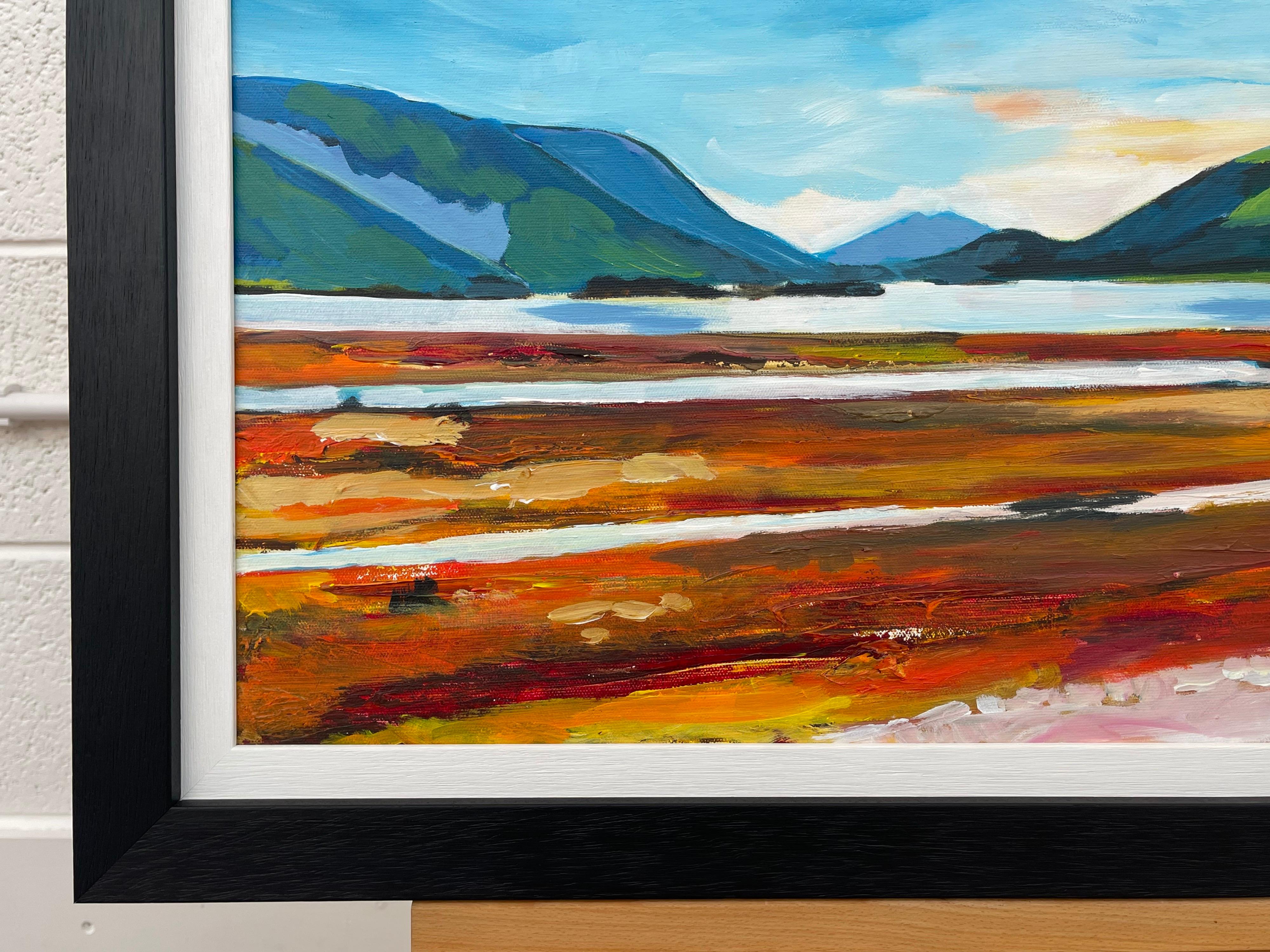 Colourful Abstract Landscape Painting of Scottish Highlands Contemporary Artist For Sale 4