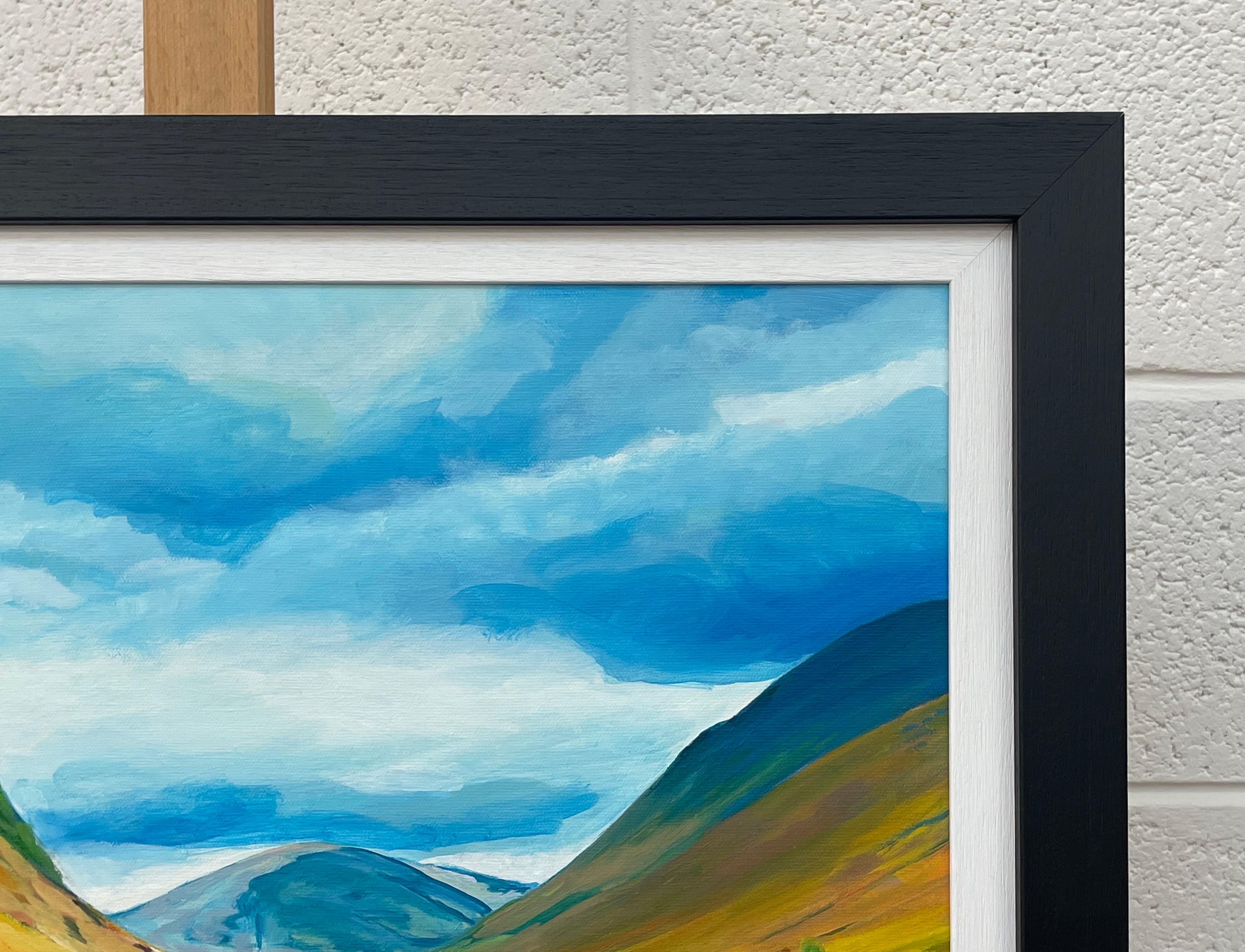 Colourful Abstract Landscape Painting of Scottish Highlands Contemporary Artist For Sale 1