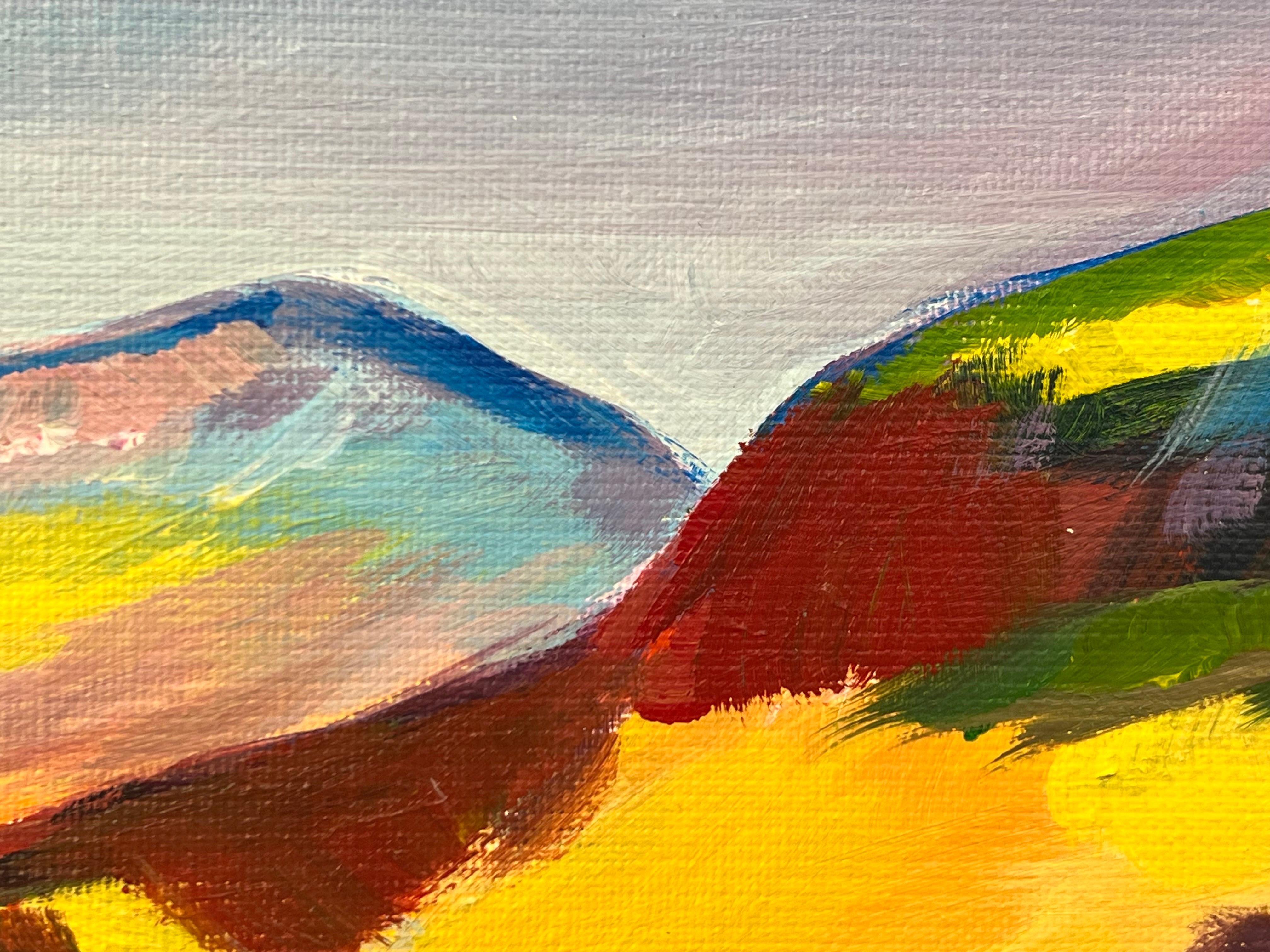 Peinture abstraite colorée des Highlands écossais par un artiste contemporain en vente 8