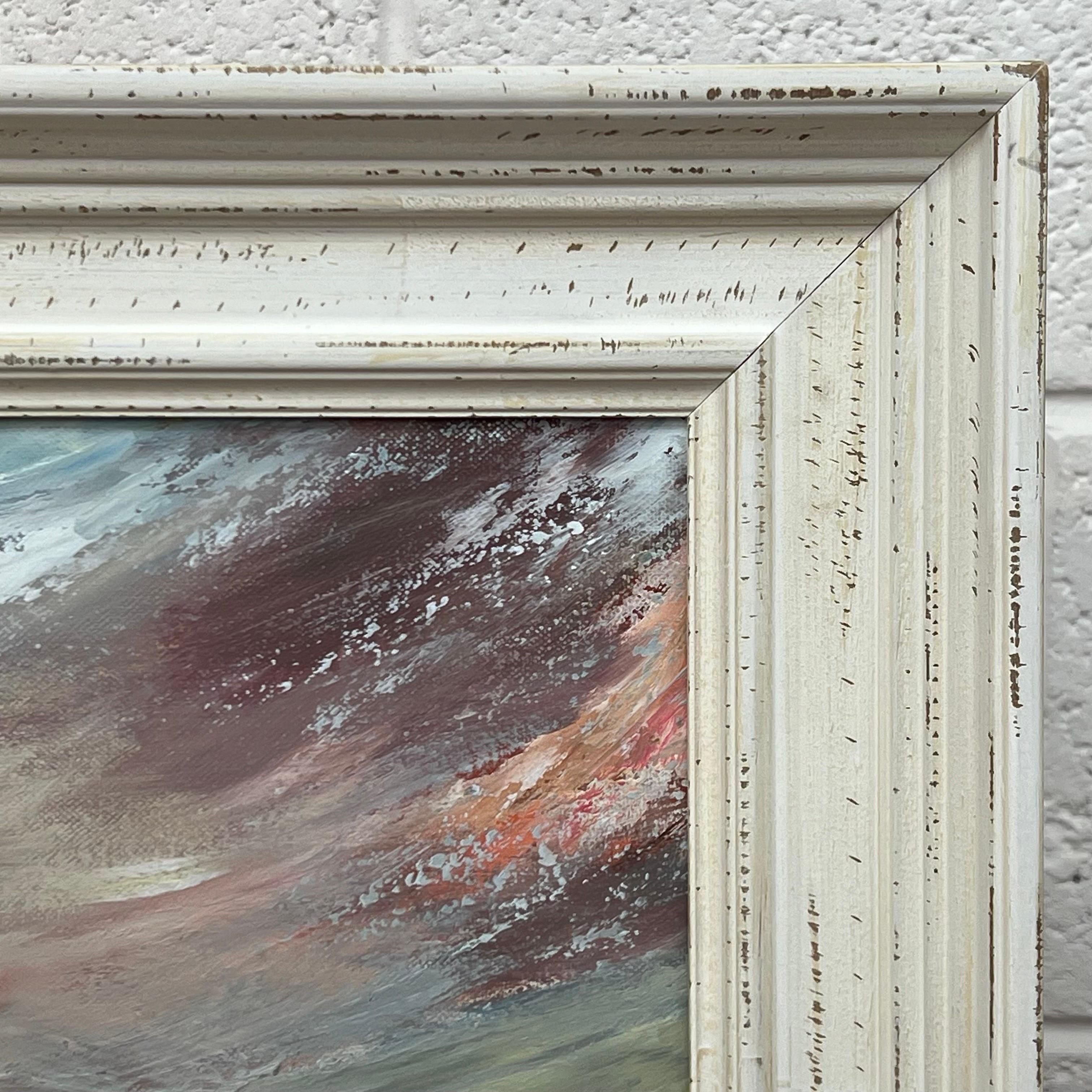 Colorato ed espressivo paesaggio marino astratto realizzato da un artista britannico contemporaneo in vendita 5