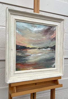 Colourful Expressive Abstract Sea Landscape Art by Contemporary British Artist