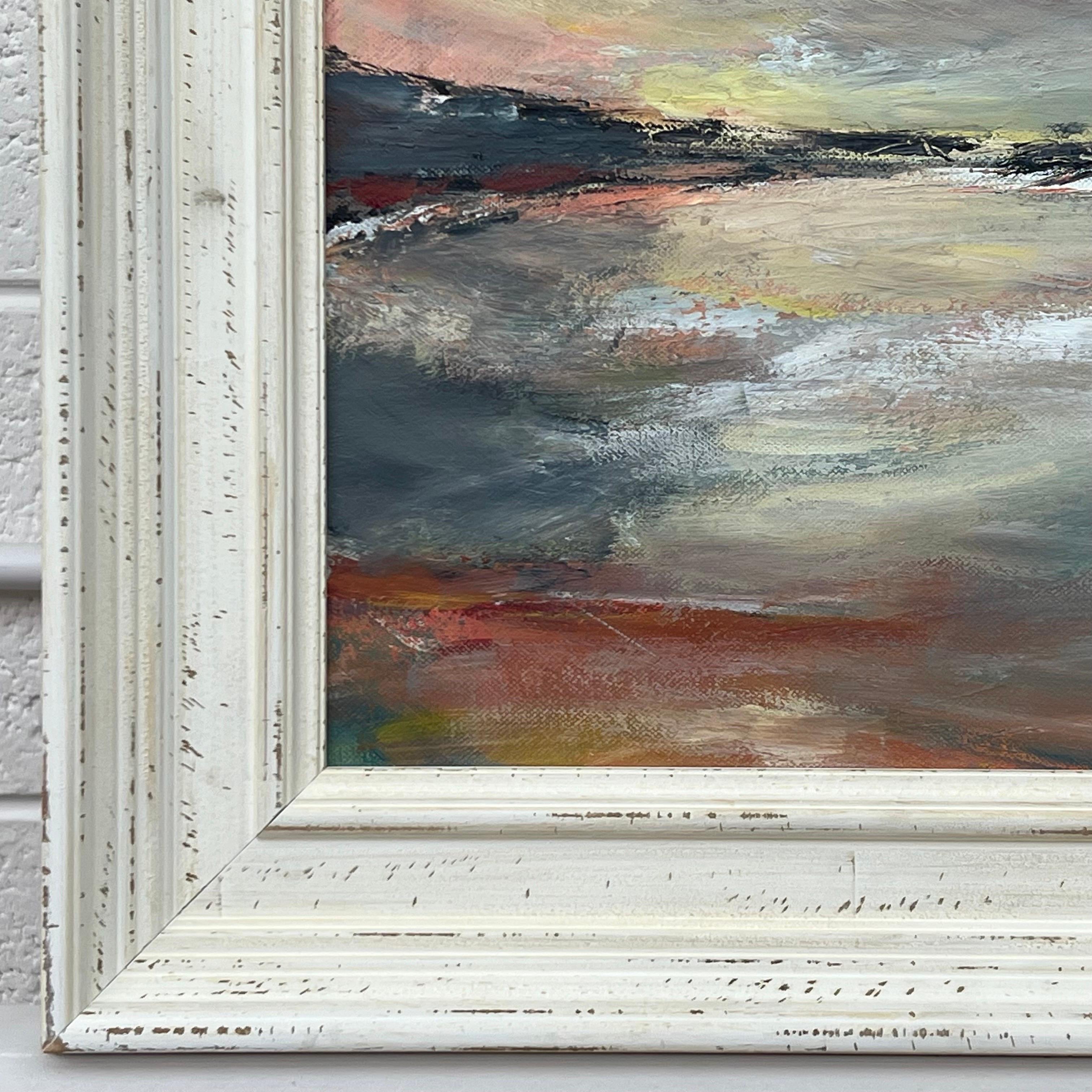 Colorato ed espressivo paesaggio marino astratto realizzato da un artista britannico contemporaneo in vendita 2