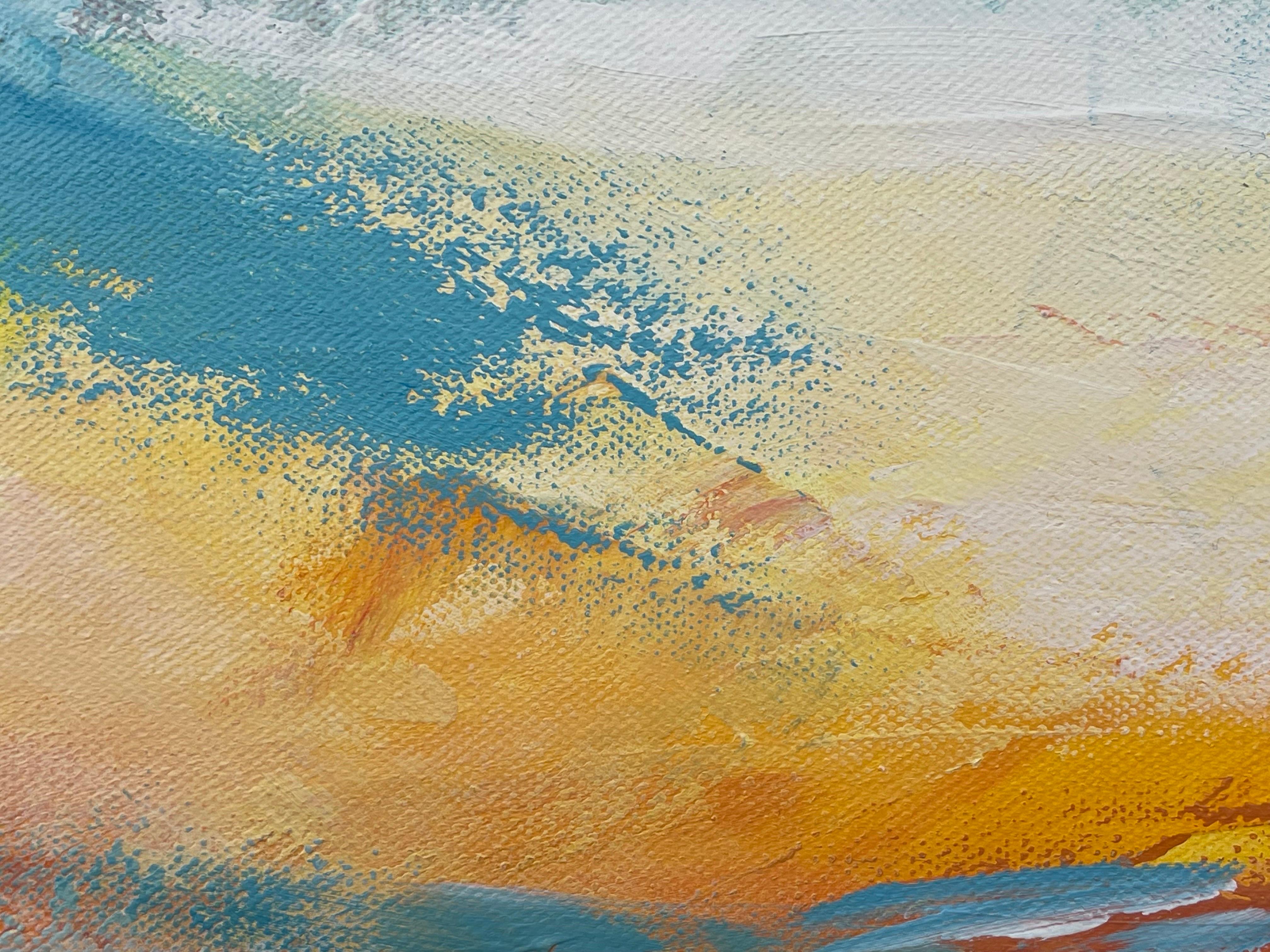 Paesaggio astratto impressionista colorato di un artista britannico contemporaneo in vendita 4