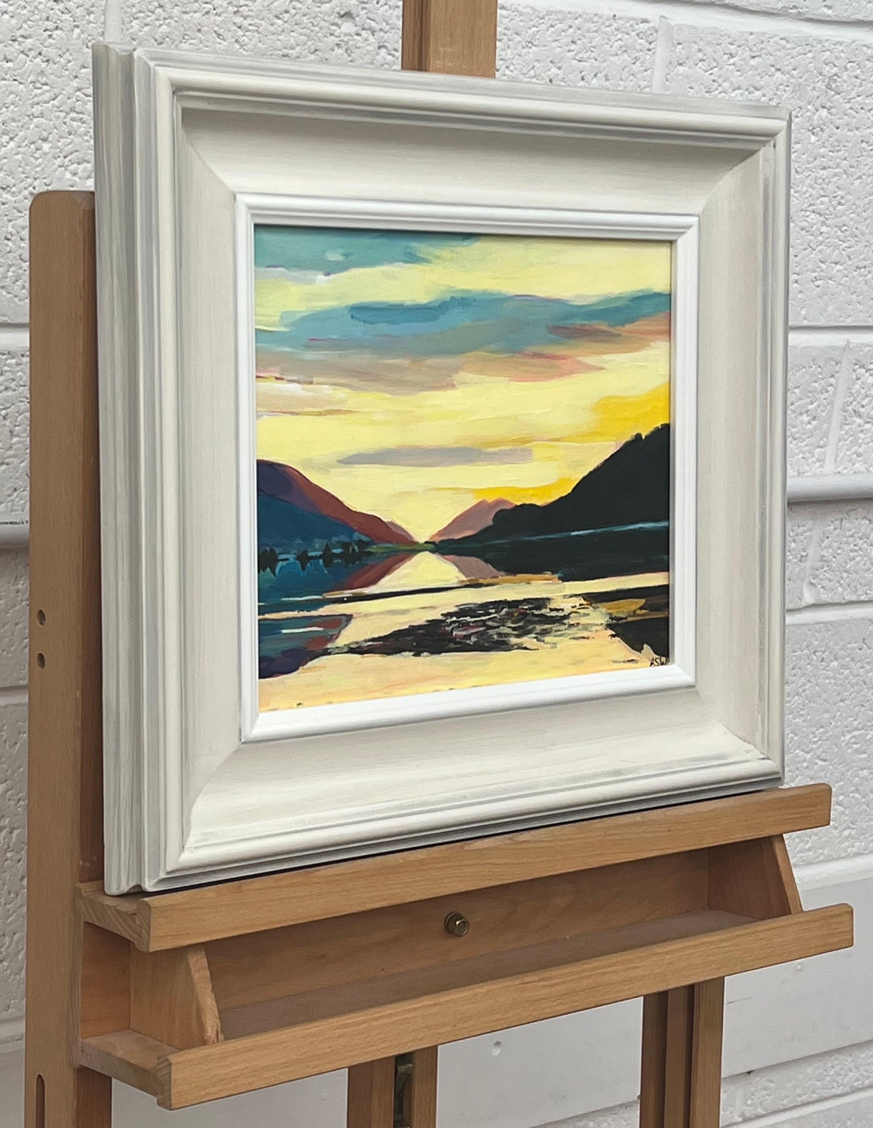 Colourful Landscape Painting of the Scottish Highlands by Contemporary Artist For Sale 3