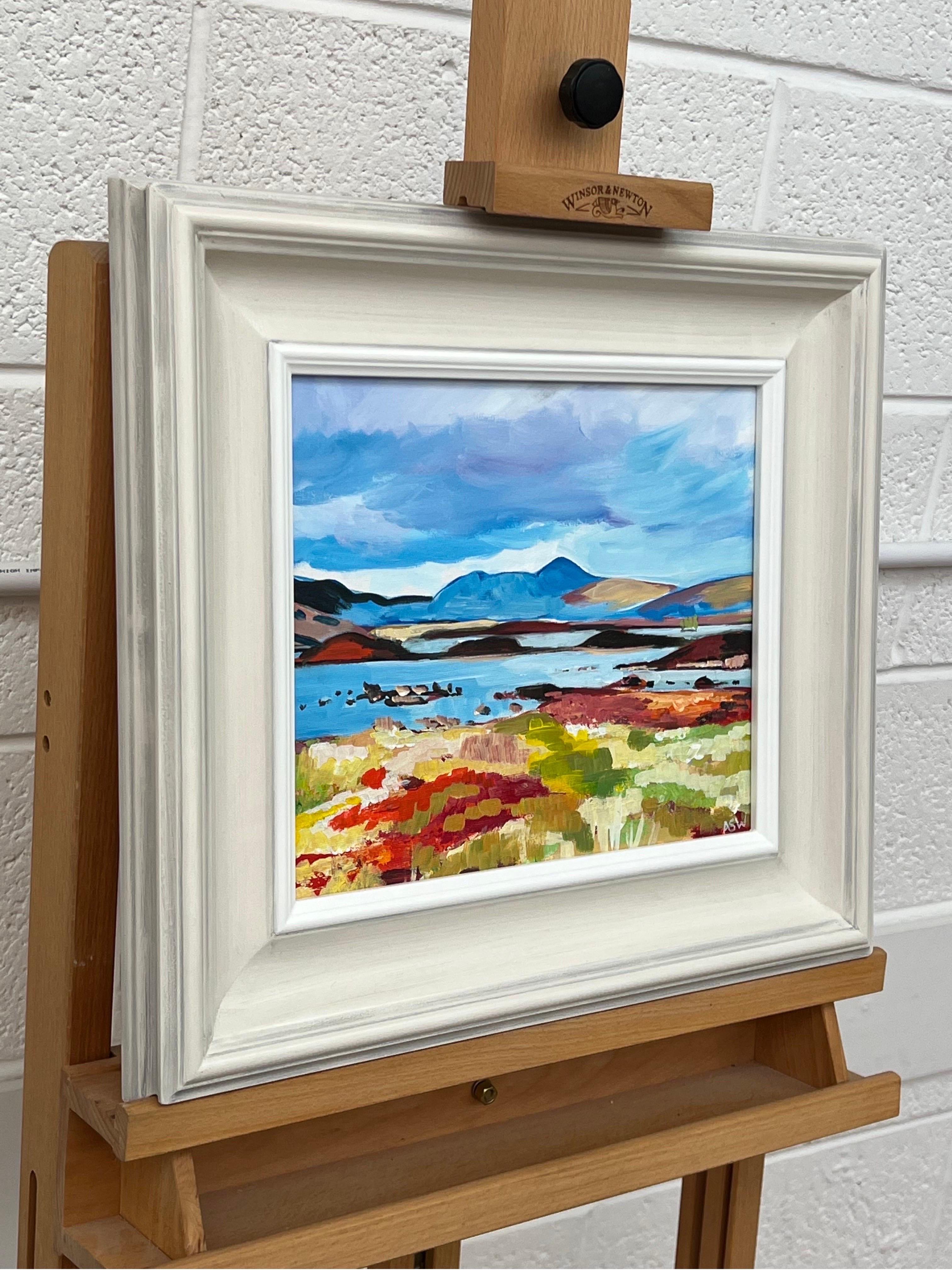 Colourful Landscape Painting of the Scottish Highlands by Contemporary Artist For Sale 2