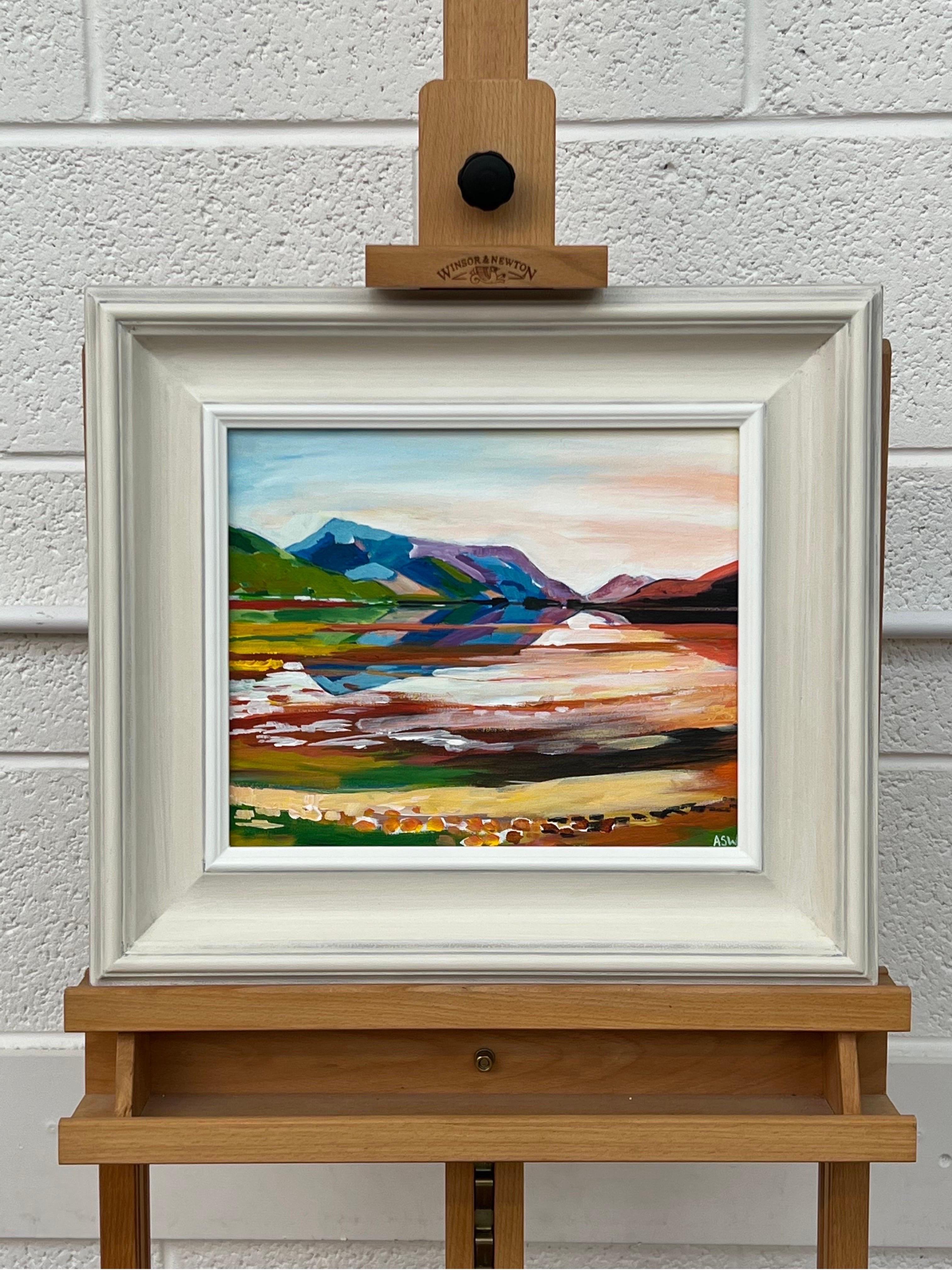 Colourful Landscape Painting of the Scottish Highlands by Contemporary Artist For Sale 3