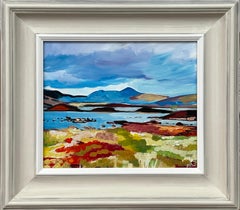 Farbenfrohes Landschaftsgemälde der schottischen Highlands des zeitgenössischen Künstlers