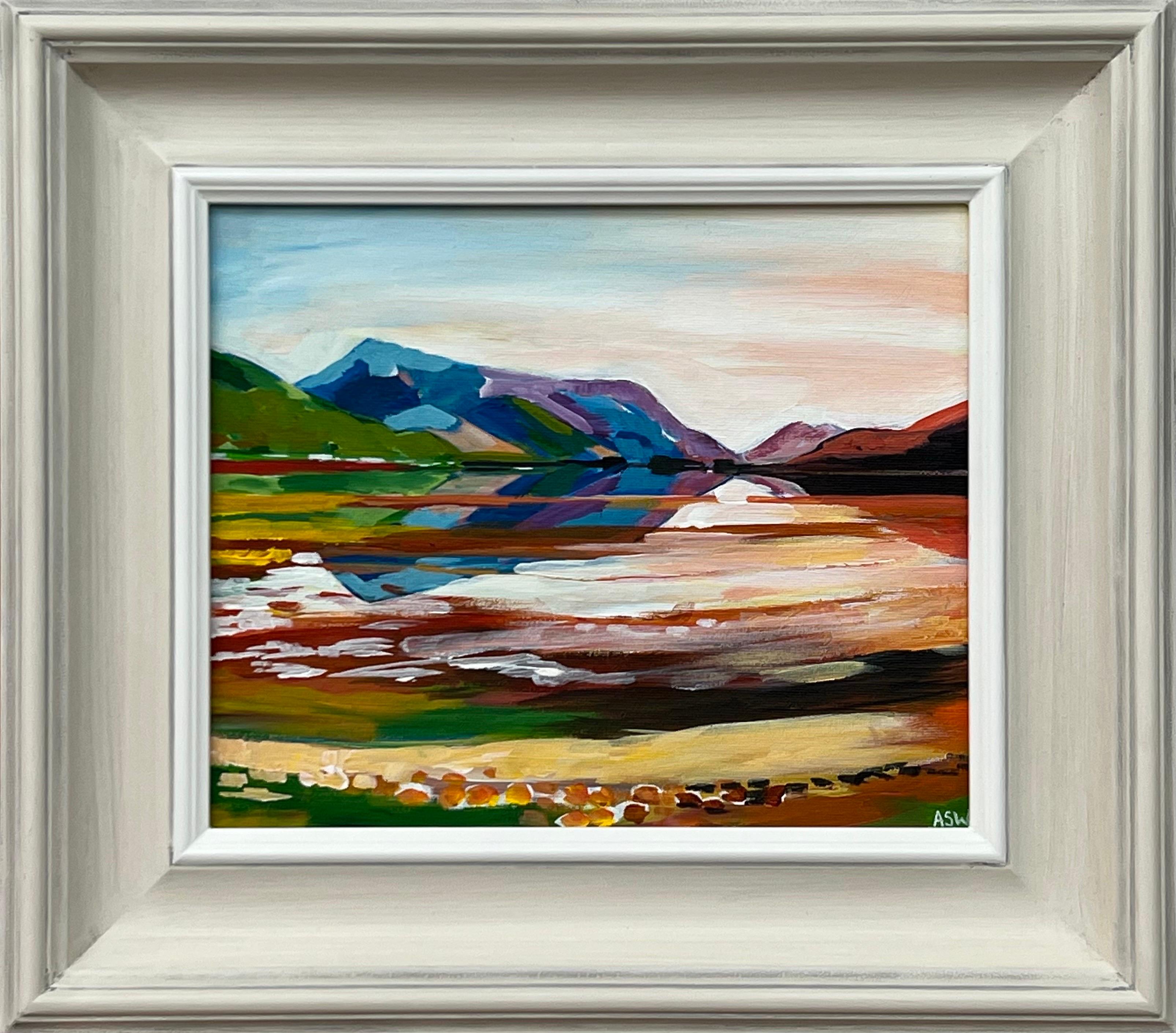 Landscape Painting de Angela Wakefield - Colorido paisaje de las Tierras Altas de Escocia pintado por un artista contemporáneo