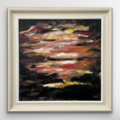 Dark Impressionist Abstract Landscape Art by Contemporary British Artist