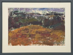 Arte Expresionista Abstracto Marrón y Verde Terroso - una Pintura Original Única