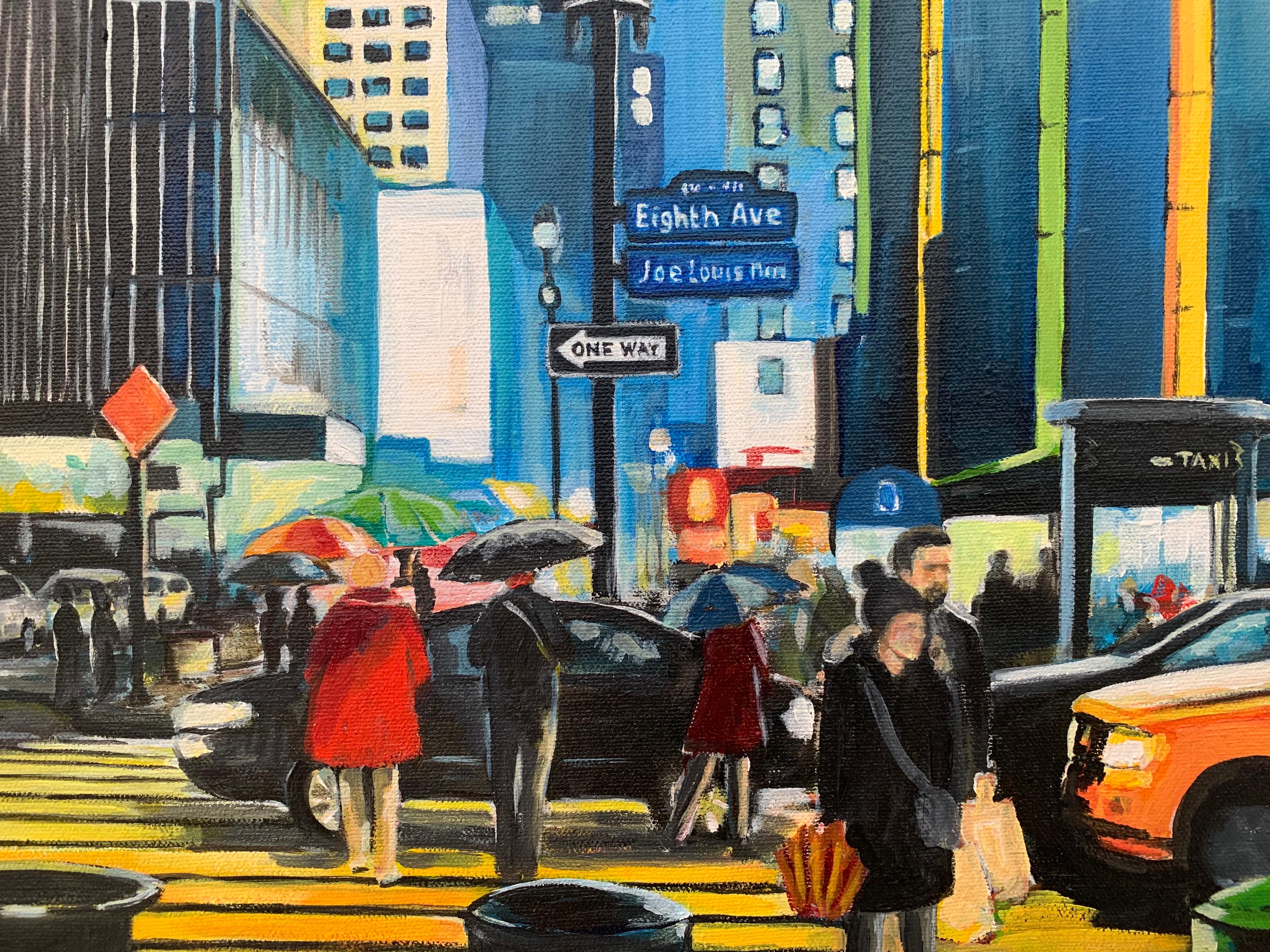 Empire State Building Eighth Avenue New York City by Contemporary British Artist For Sale 5