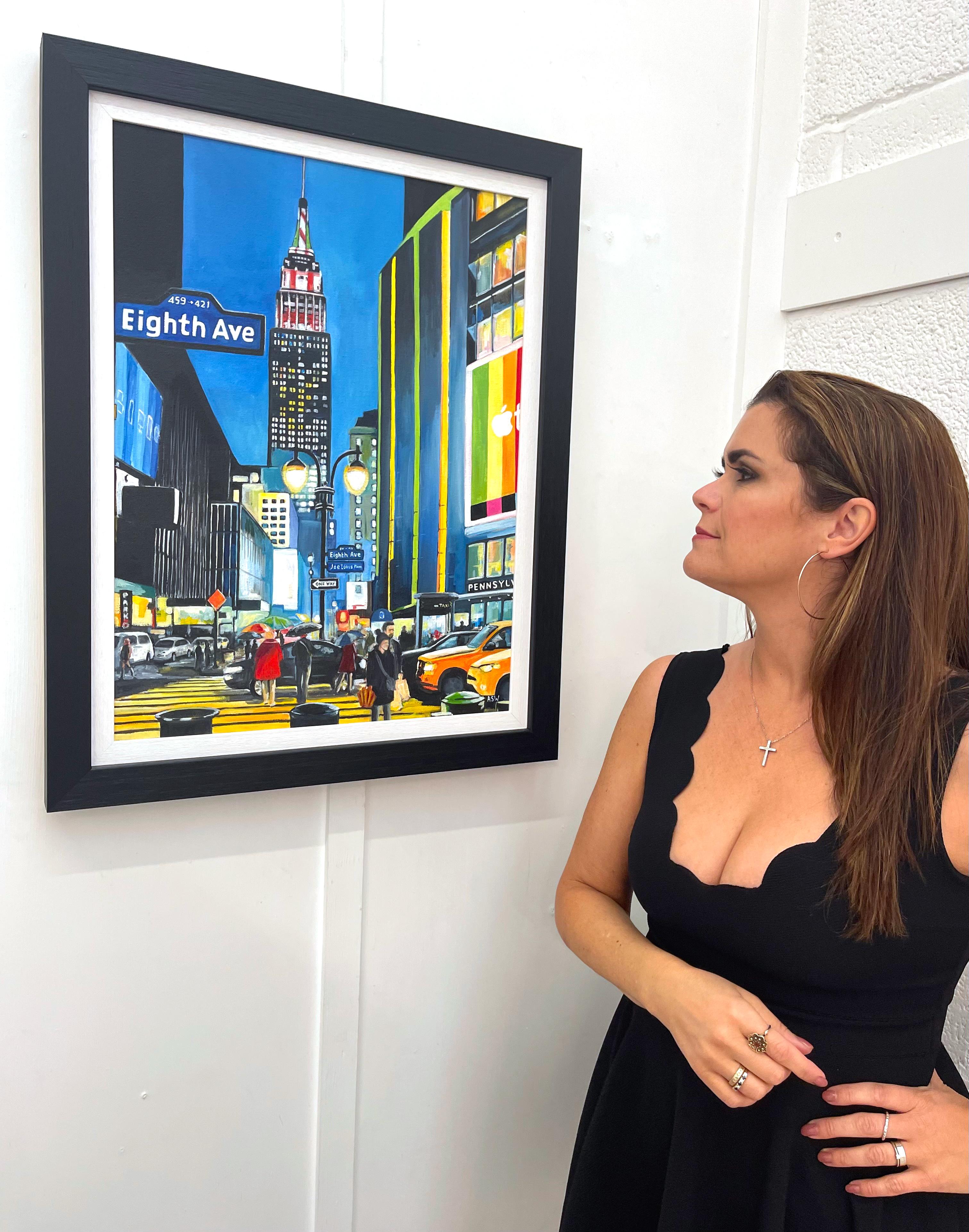 Empire State Building Eighth Avenue, New York City, von zeitgenössischem britischen Künstler (Young British Artists (YBA)), Painting, von Angela Wakefield