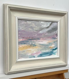 Ethereal Horizon - Traumhafte abstrakte Meereslandschaft Kunst von Contemporary Artist