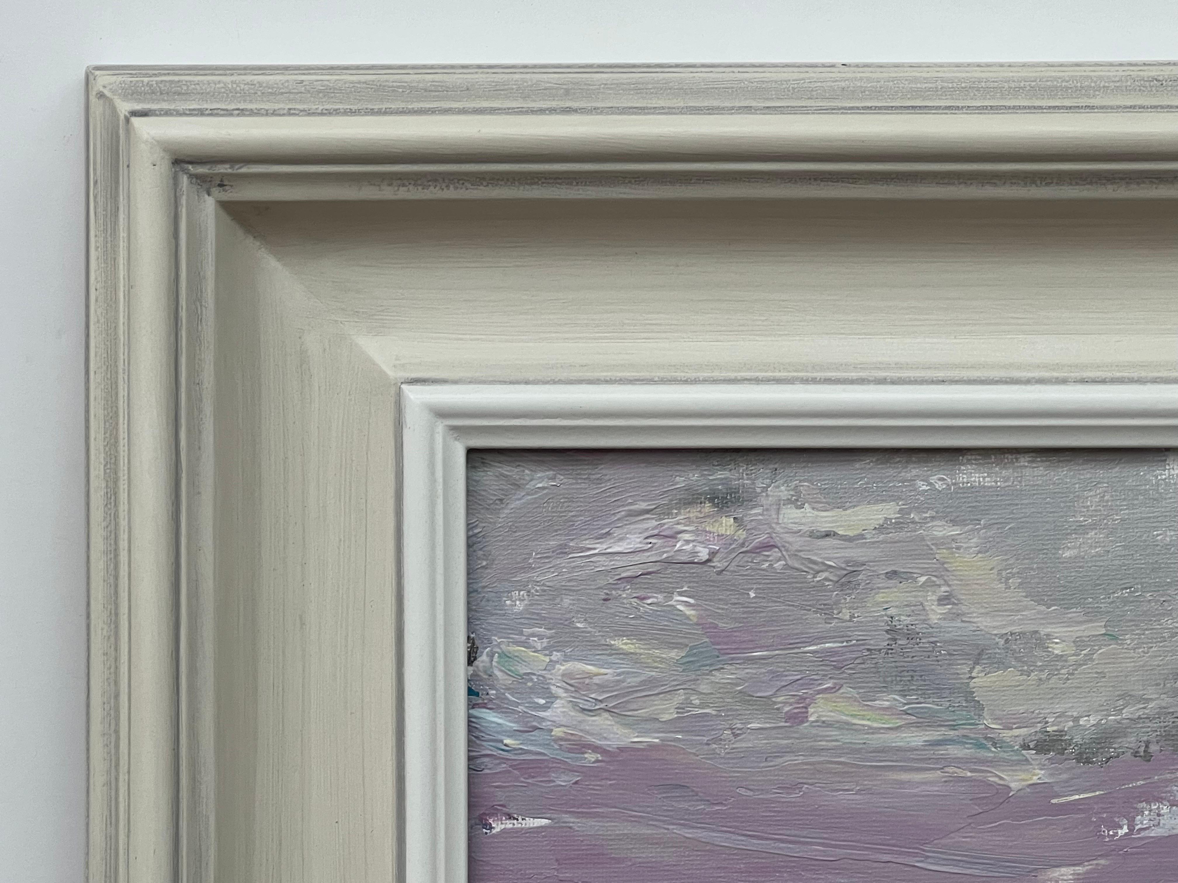 Ethereal Horizon - Paesaggio marino astratto e onirico di un artista contemporaneo in vendita 2