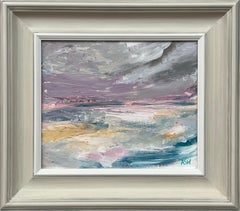 Ethereal Horizon - Dreamlike Abstract Sea Landscape Art by Contemporary Artist