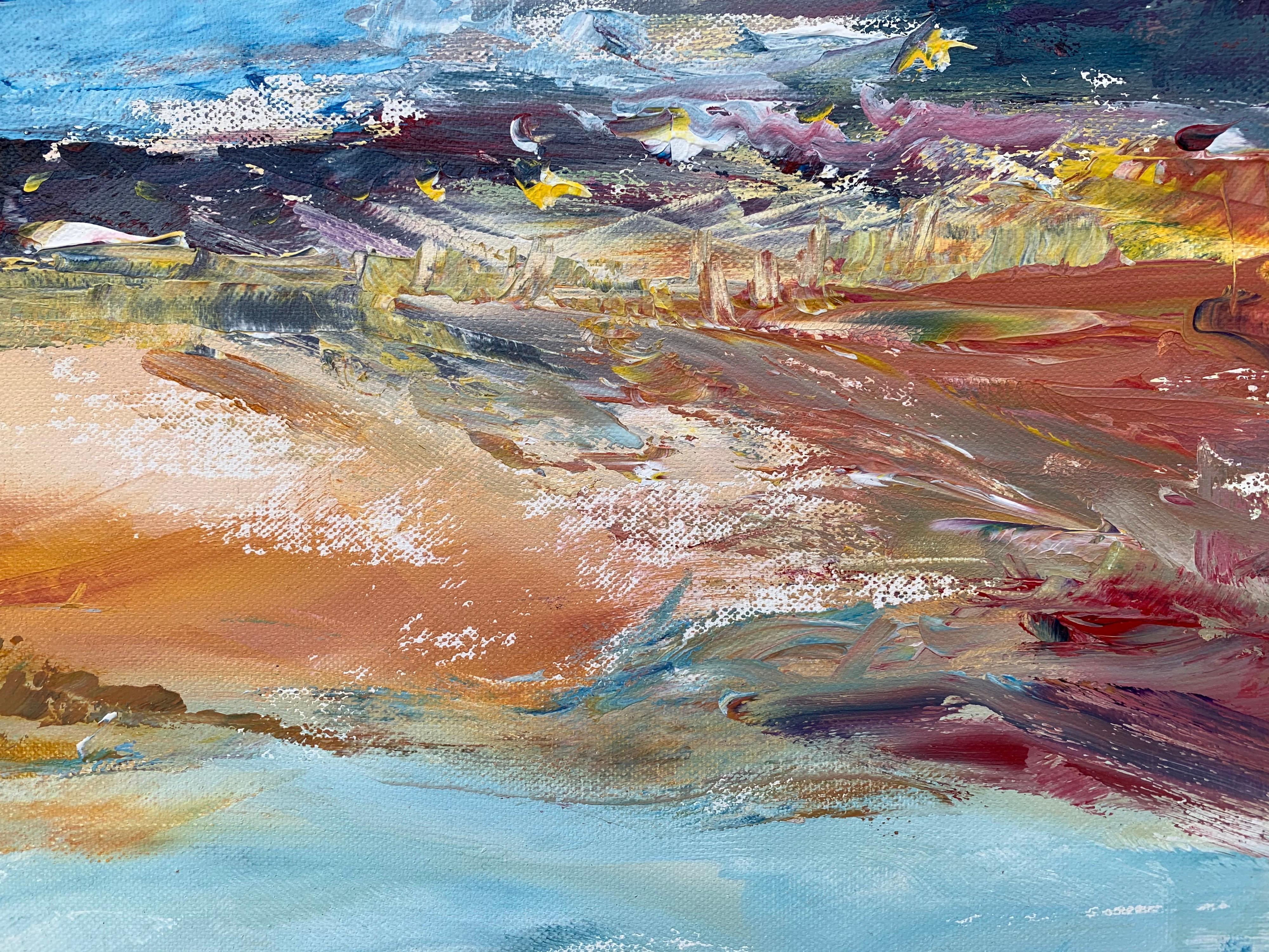 abstract river art
