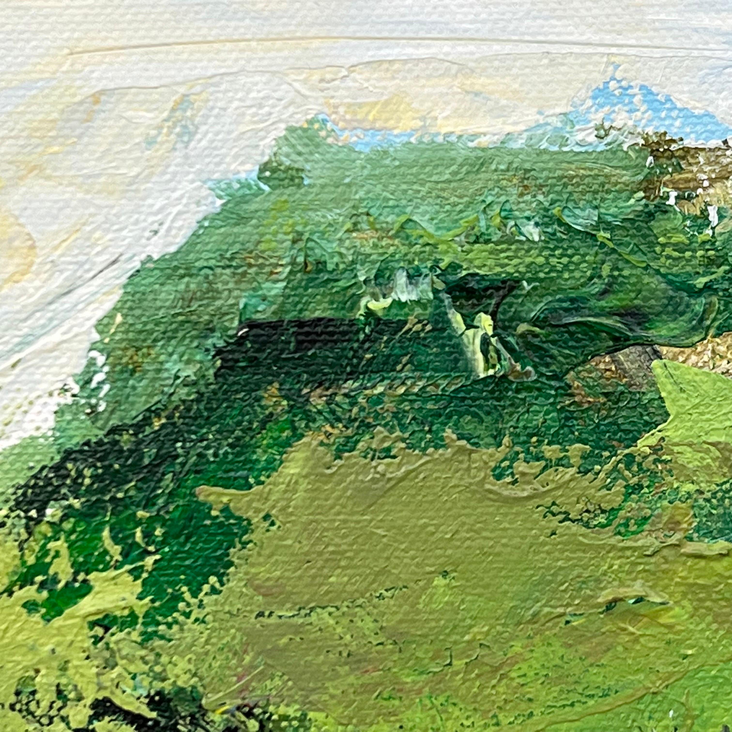 Peinture de paysage expressive en forme d'arbre de chêne par un artiste britannique contemporain en vente 5