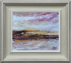 Golden Dusk - Warm earth tones & soft pink skies evoke a serene evening