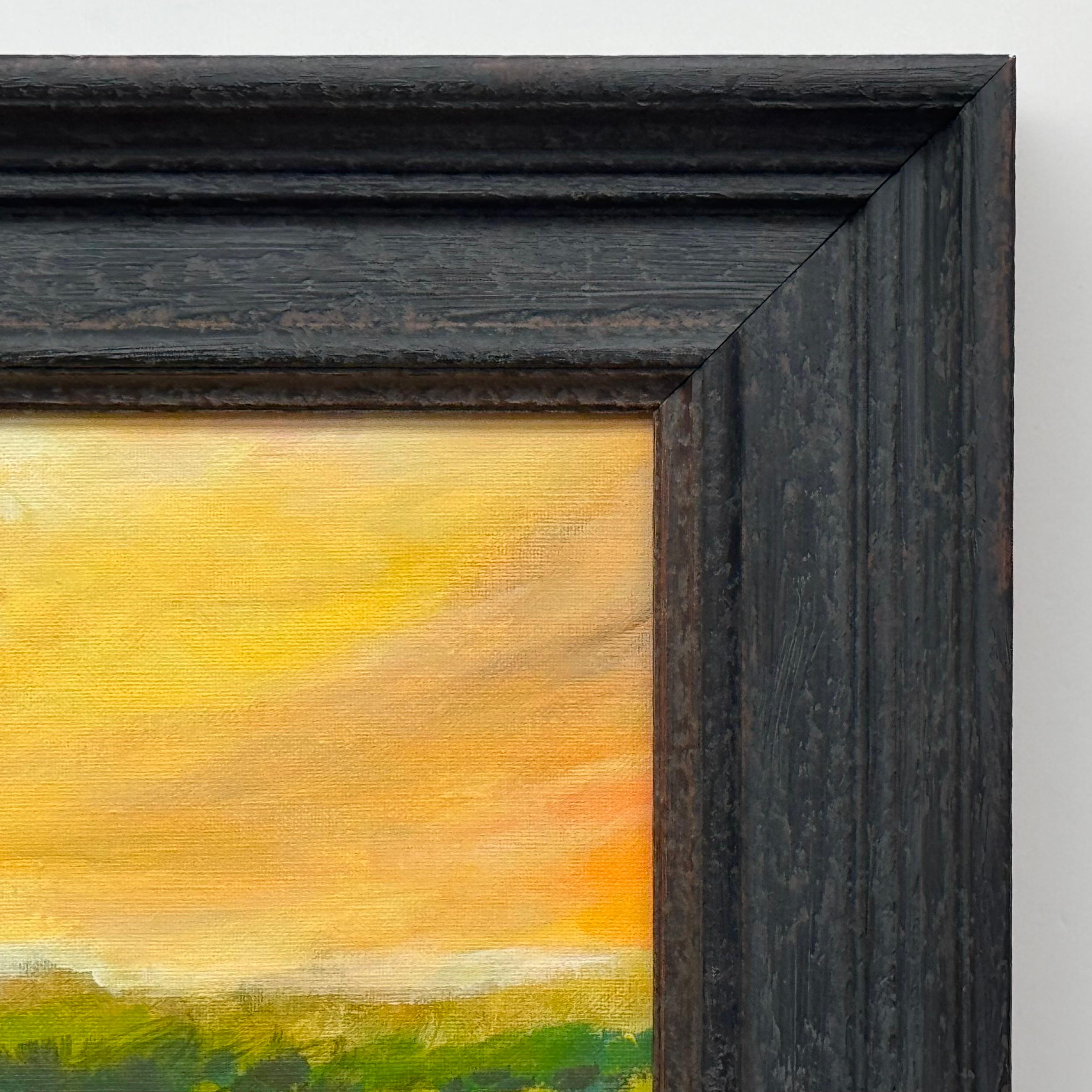 Campo giallo oro al crepuscolo sotto un cielo ambrato e luminoso nella campagna inglese dell'artista contemporanea Angela Wakefield

L'arte misura 10 x 10 pollici
La cornice misura 15 x 15 pollici

Angela Wakefield - 