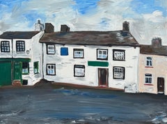 Impressionistic Painting of Village Pub the "Sun Inn" in Dent in Yorkshire Dales