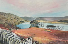 Large Landscape of Haweswater using Pastel Shades in the Lake District, England
