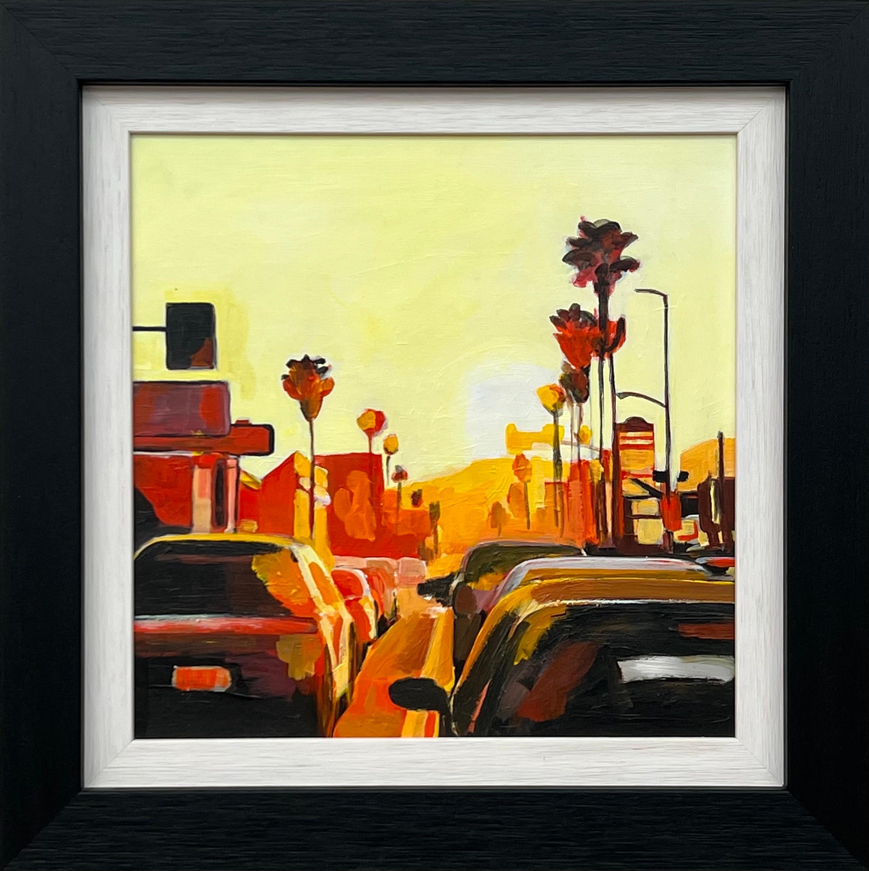 Los Angeles Traffic Street Scene Study from California Series by British Artist
