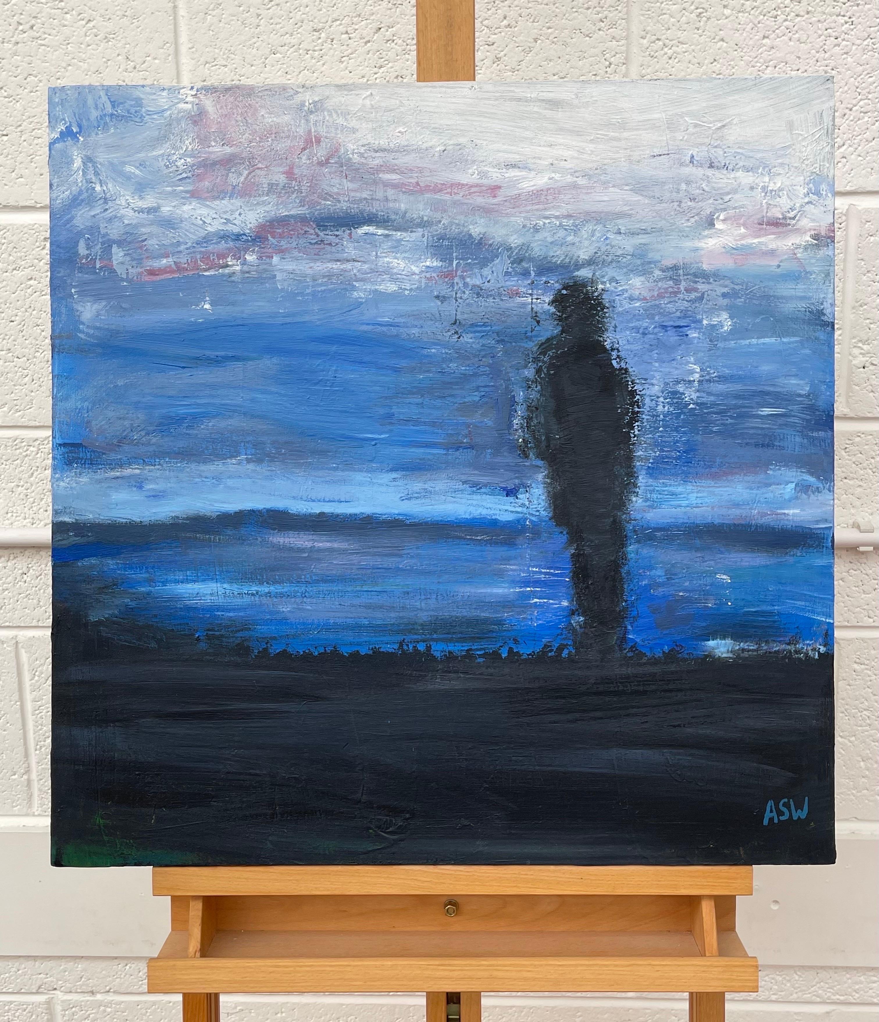 Man on the Hill Original Painting 