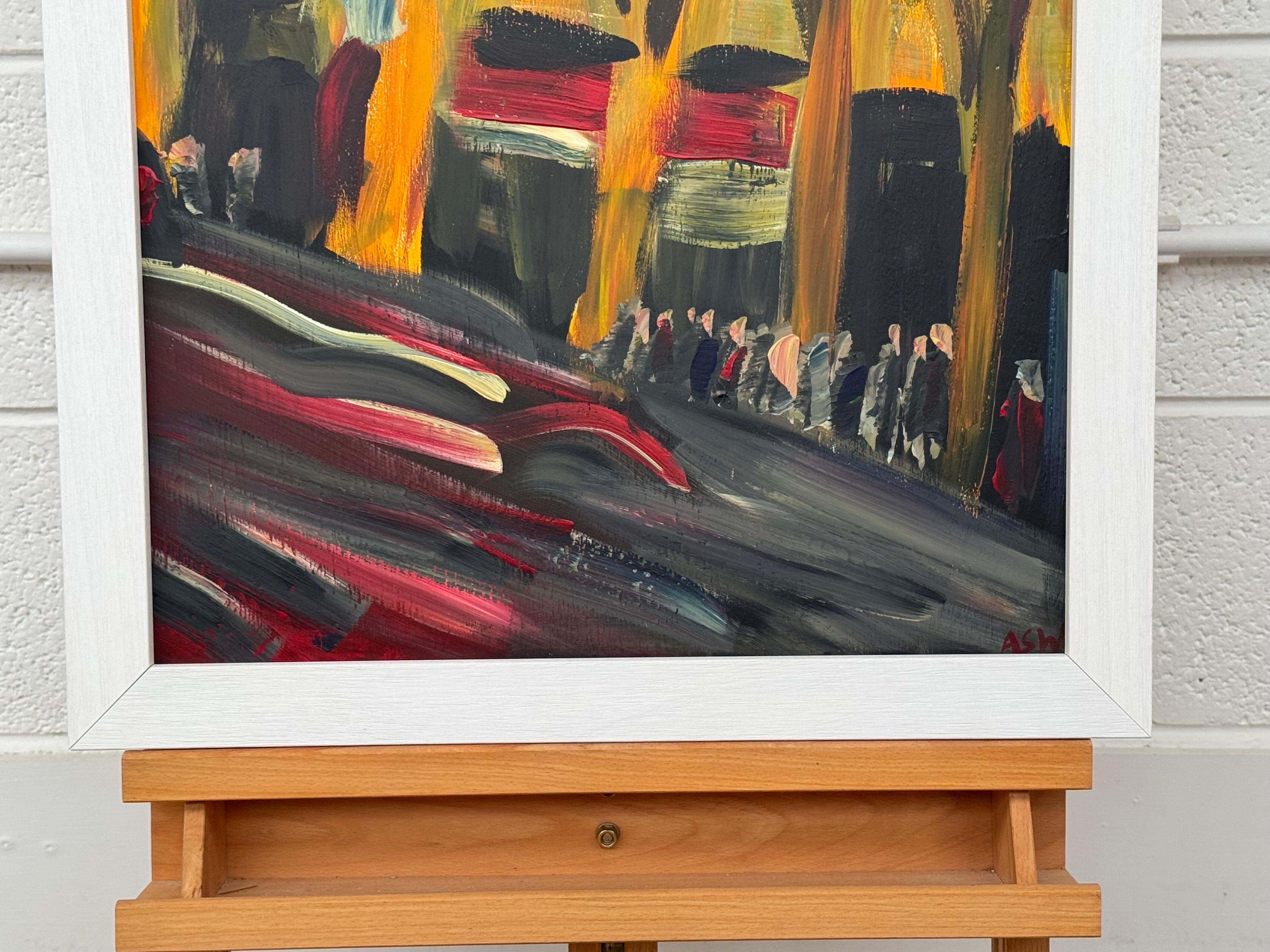 Manchester Abstract Expressionist Art by Contemporary Artist - a Rare Early Work For Sale 6